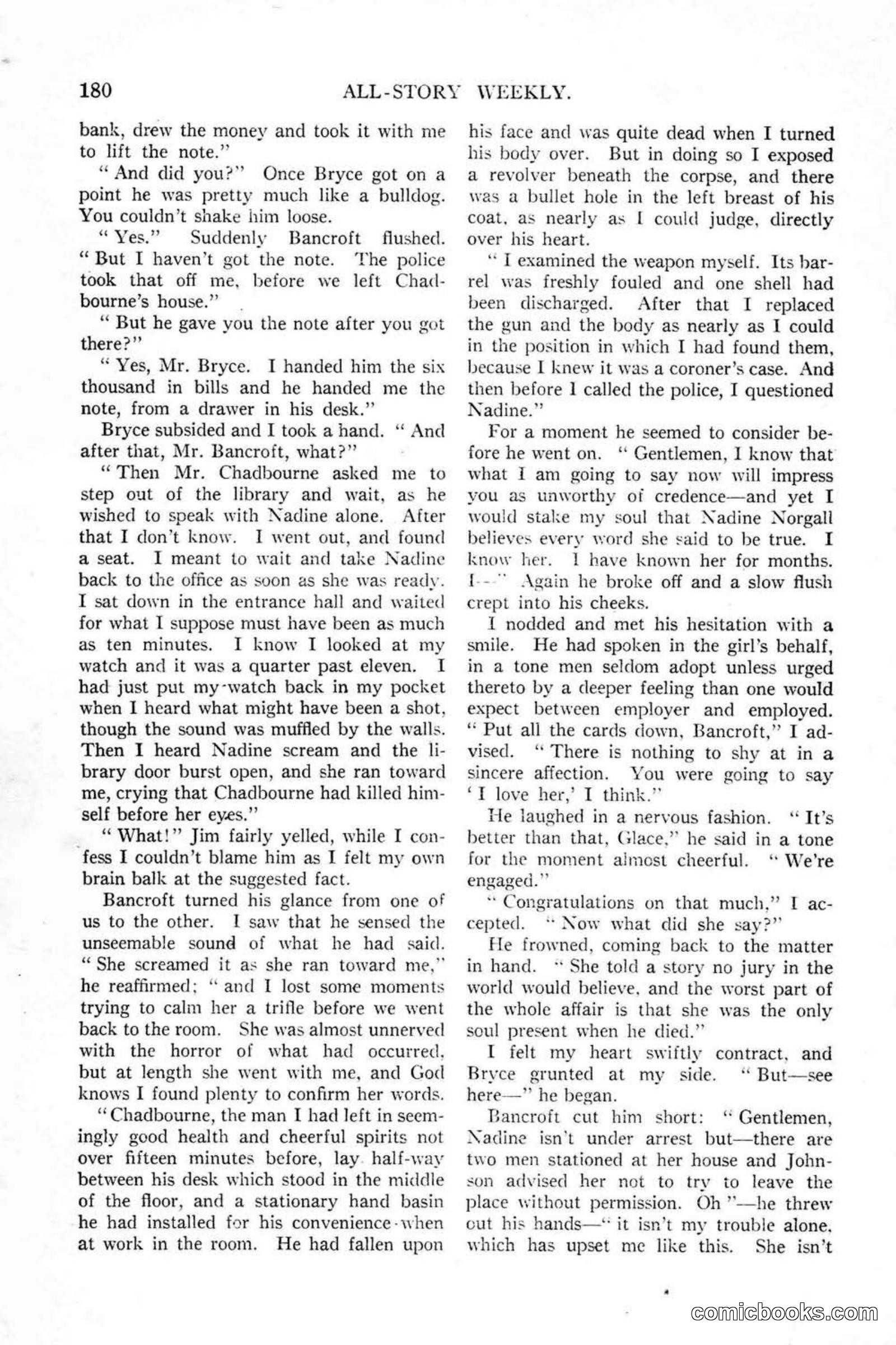 All Story Magazine, January 25, 1919 — page 14 of 186