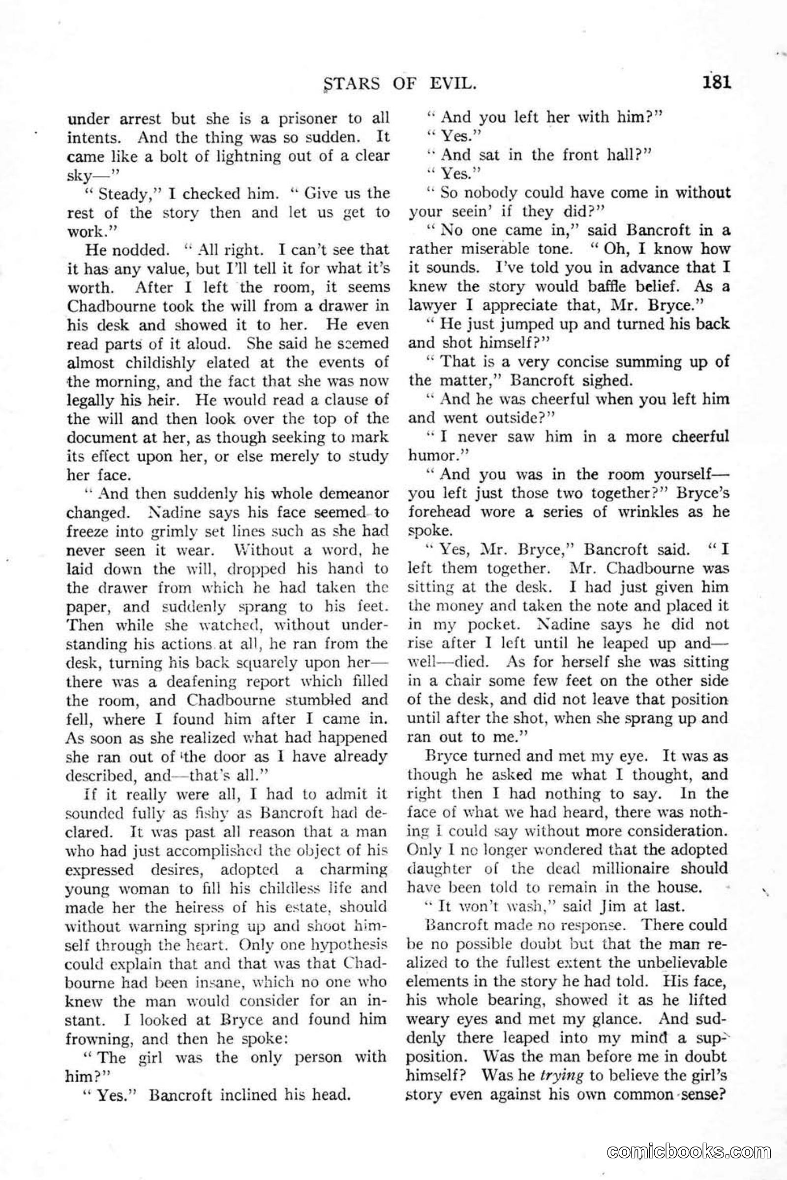 All Story Magazine, January 25, 1919 — page 15 of 186