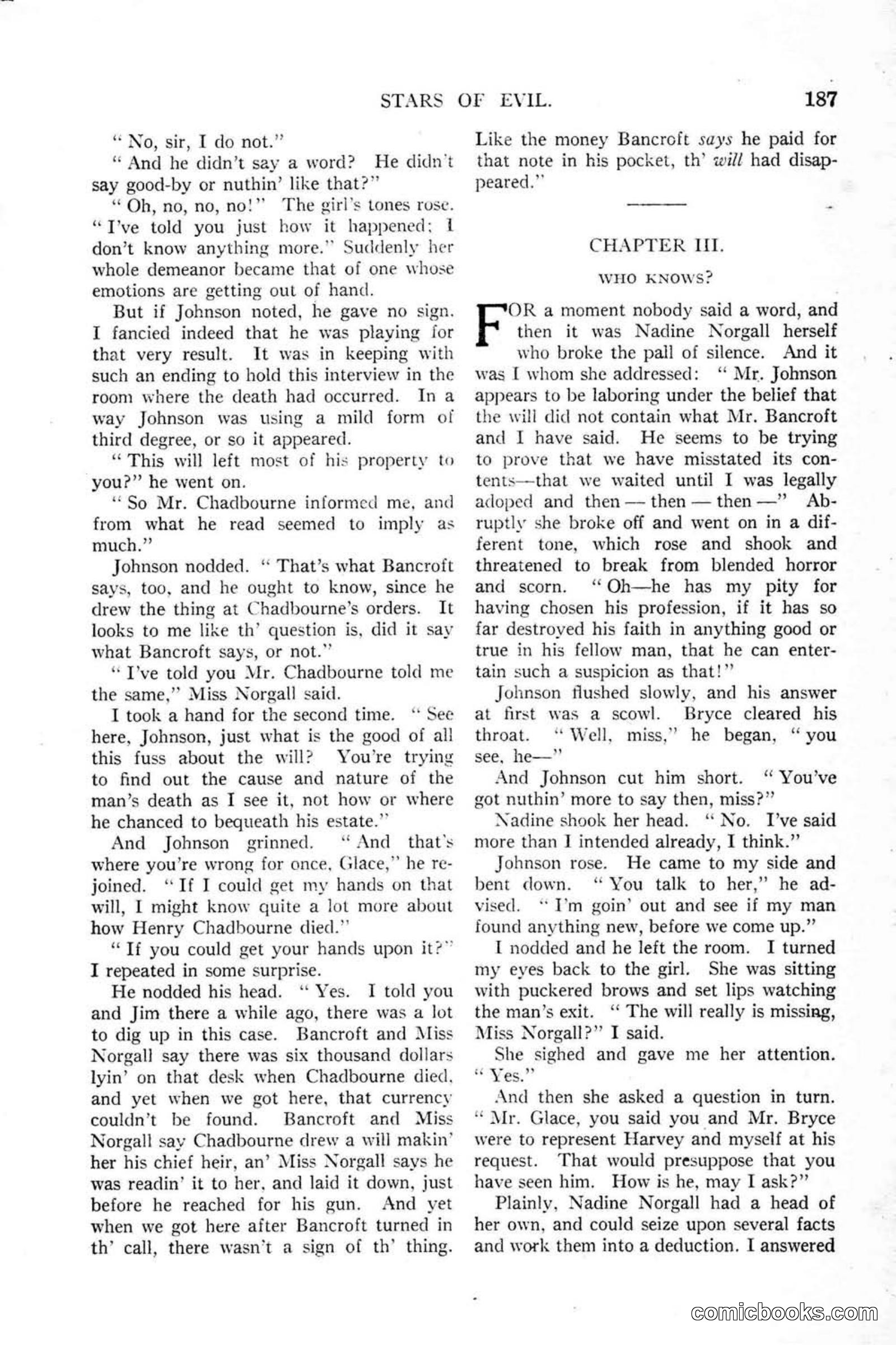 All Story Magazine, January 25, 1919 — page 21 of 186