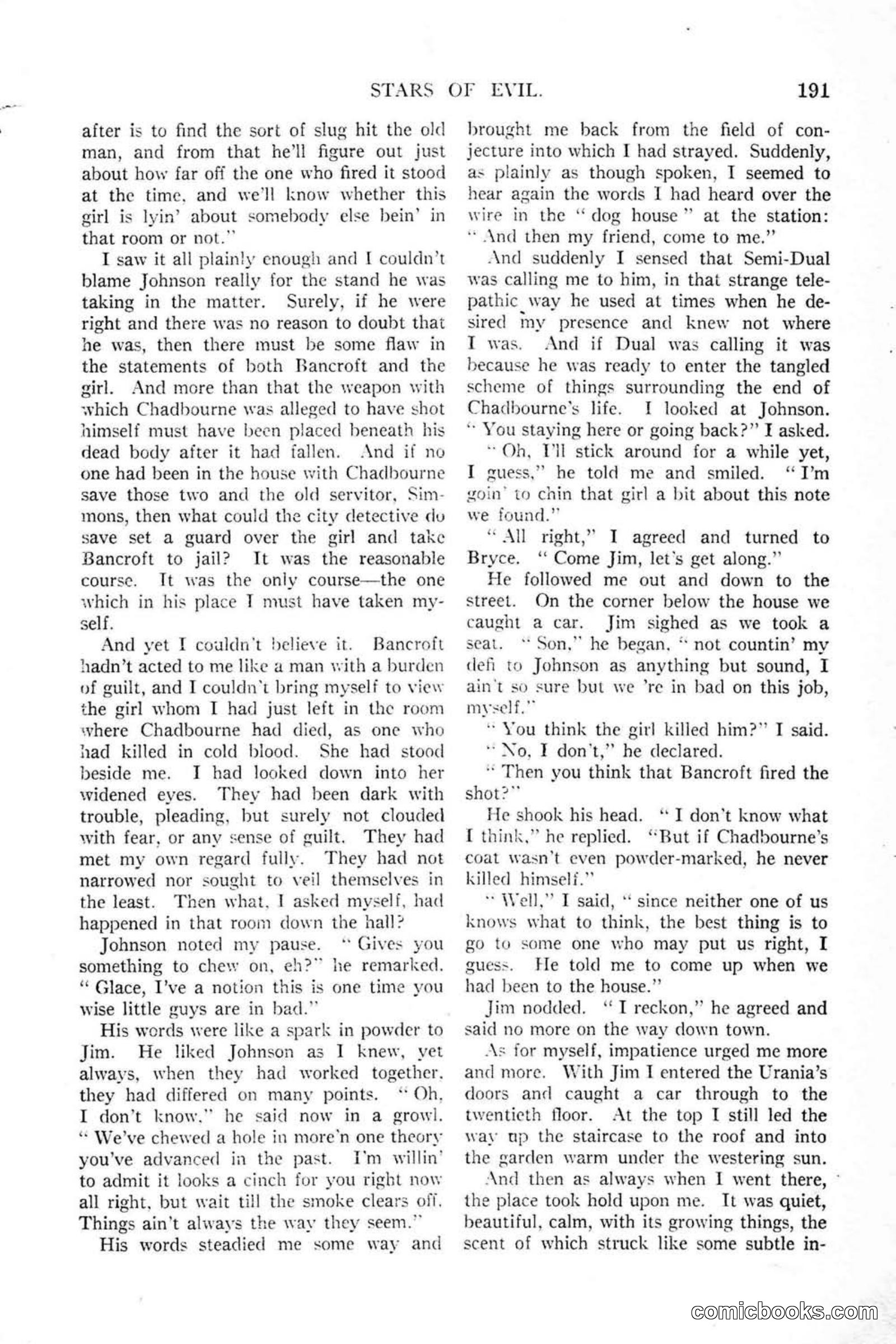 All Story Magazine, January 25, 1919 — page 25 of 186