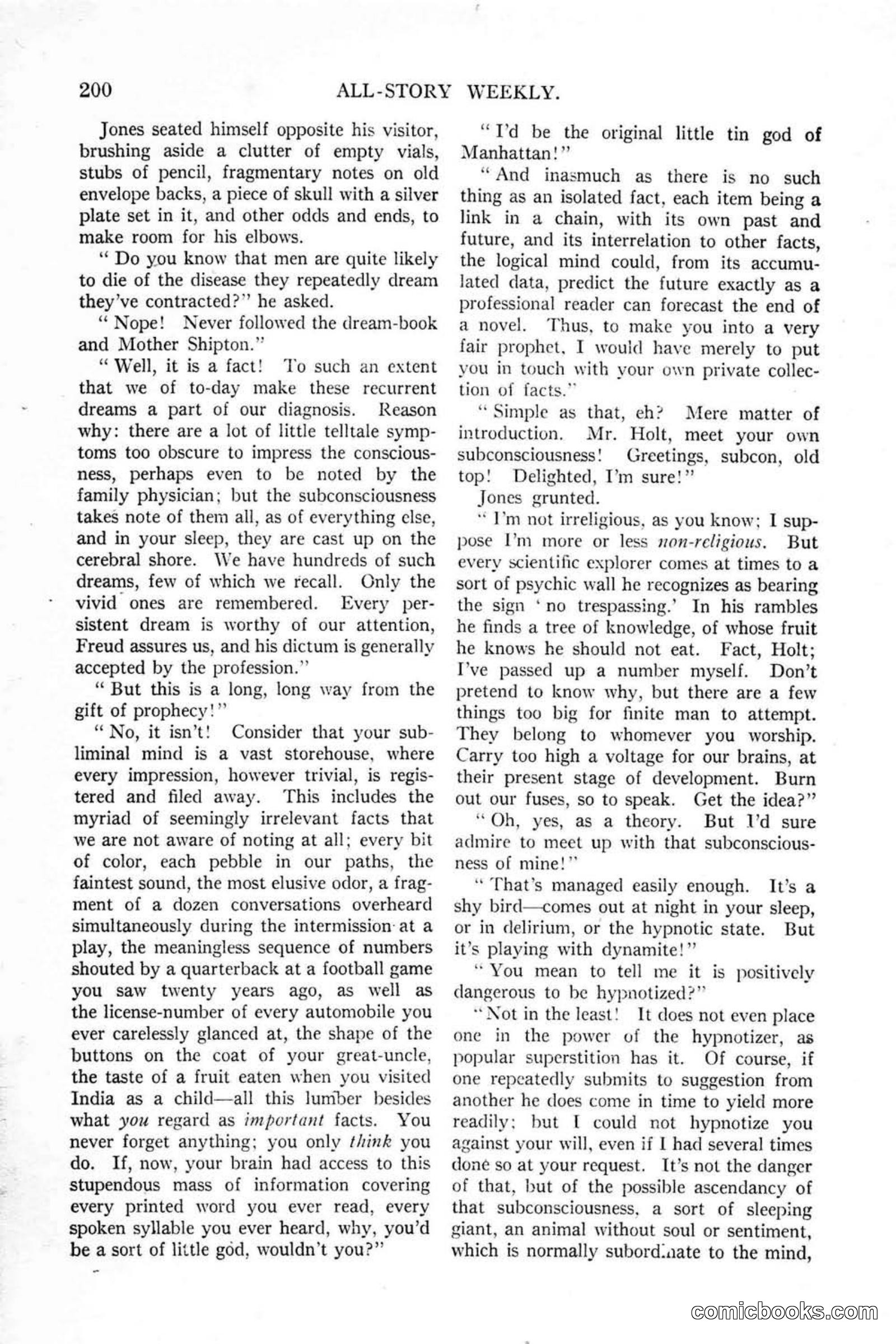 All Story Magazine, January 25, 1919 — page 34 of 186