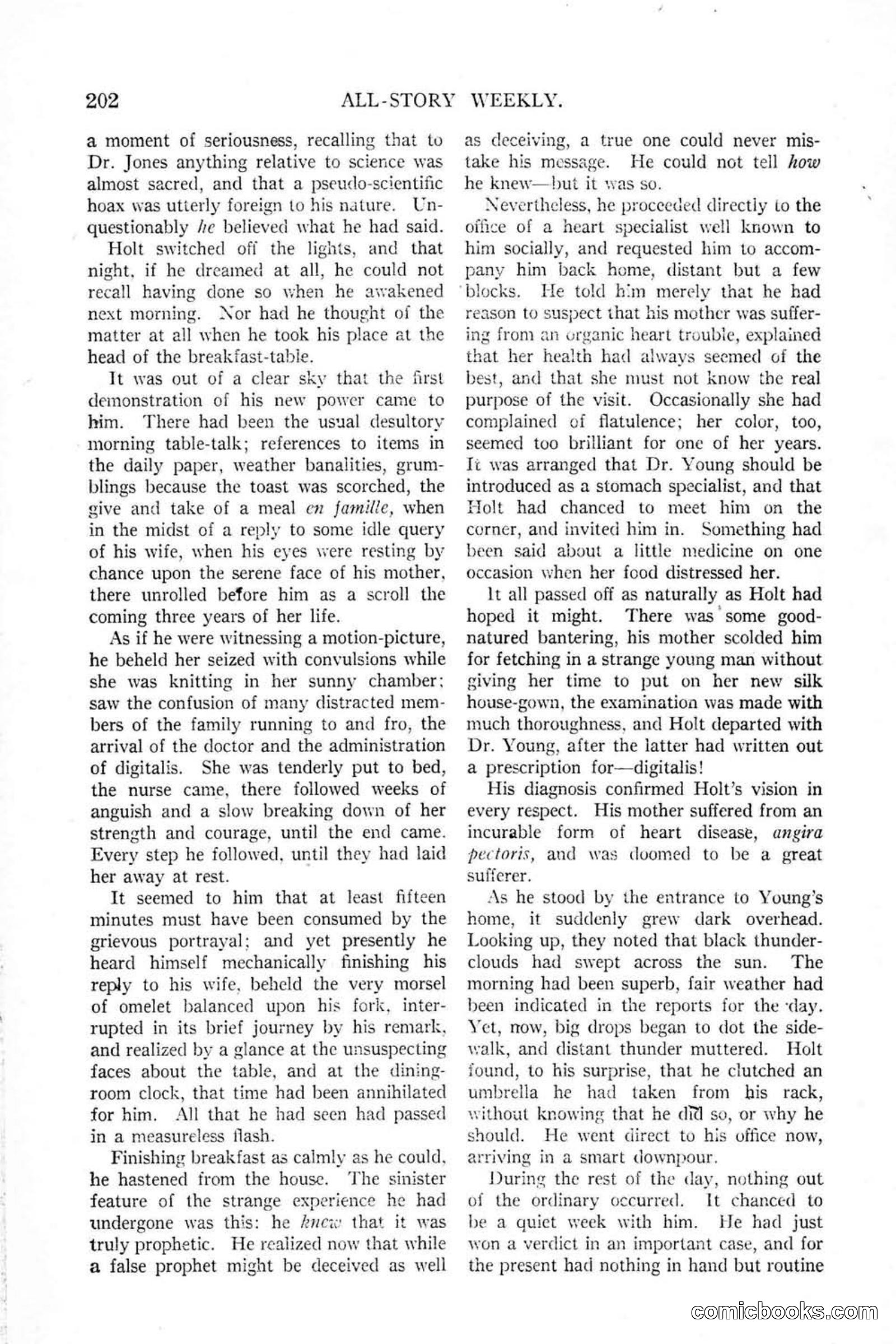 All Story Magazine, January 25, 1919 — page 36 of 186