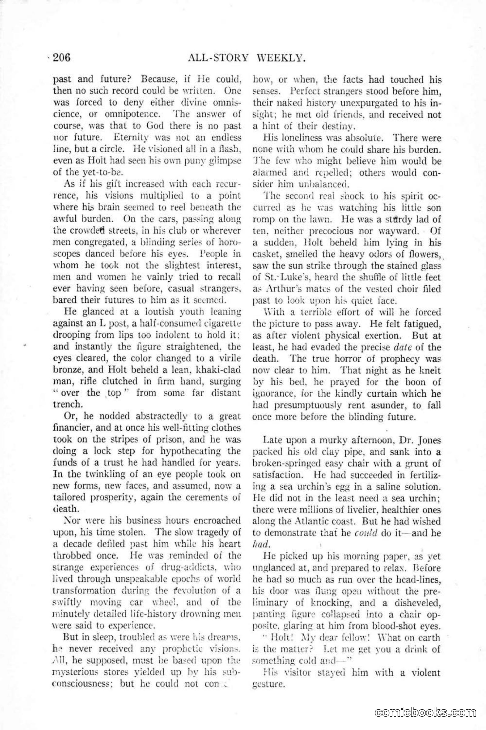 All Story Magazine, January 25, 1919 — page 40 of 186