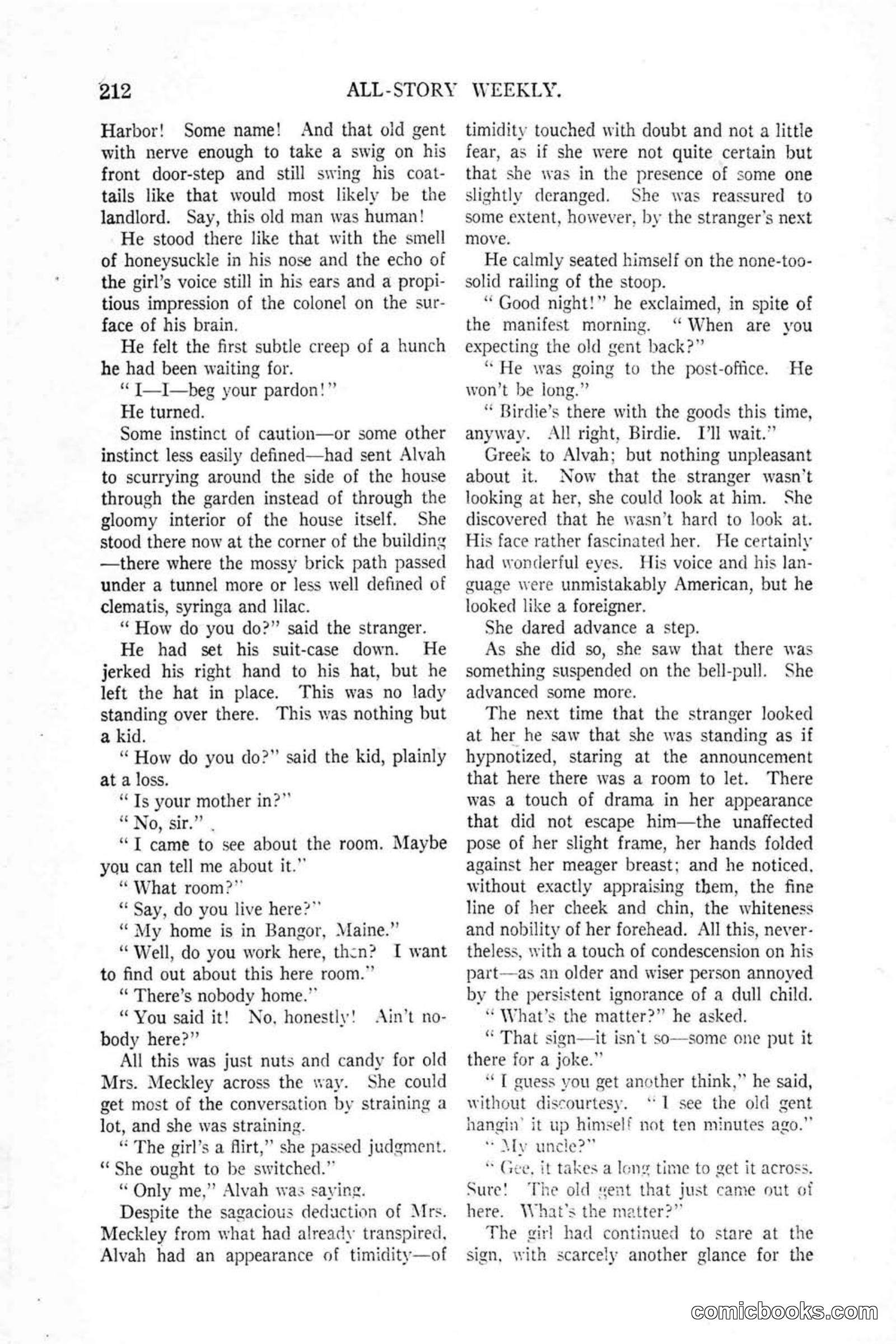 All Story Magazine, January 25, 1919 — page 46 of 186