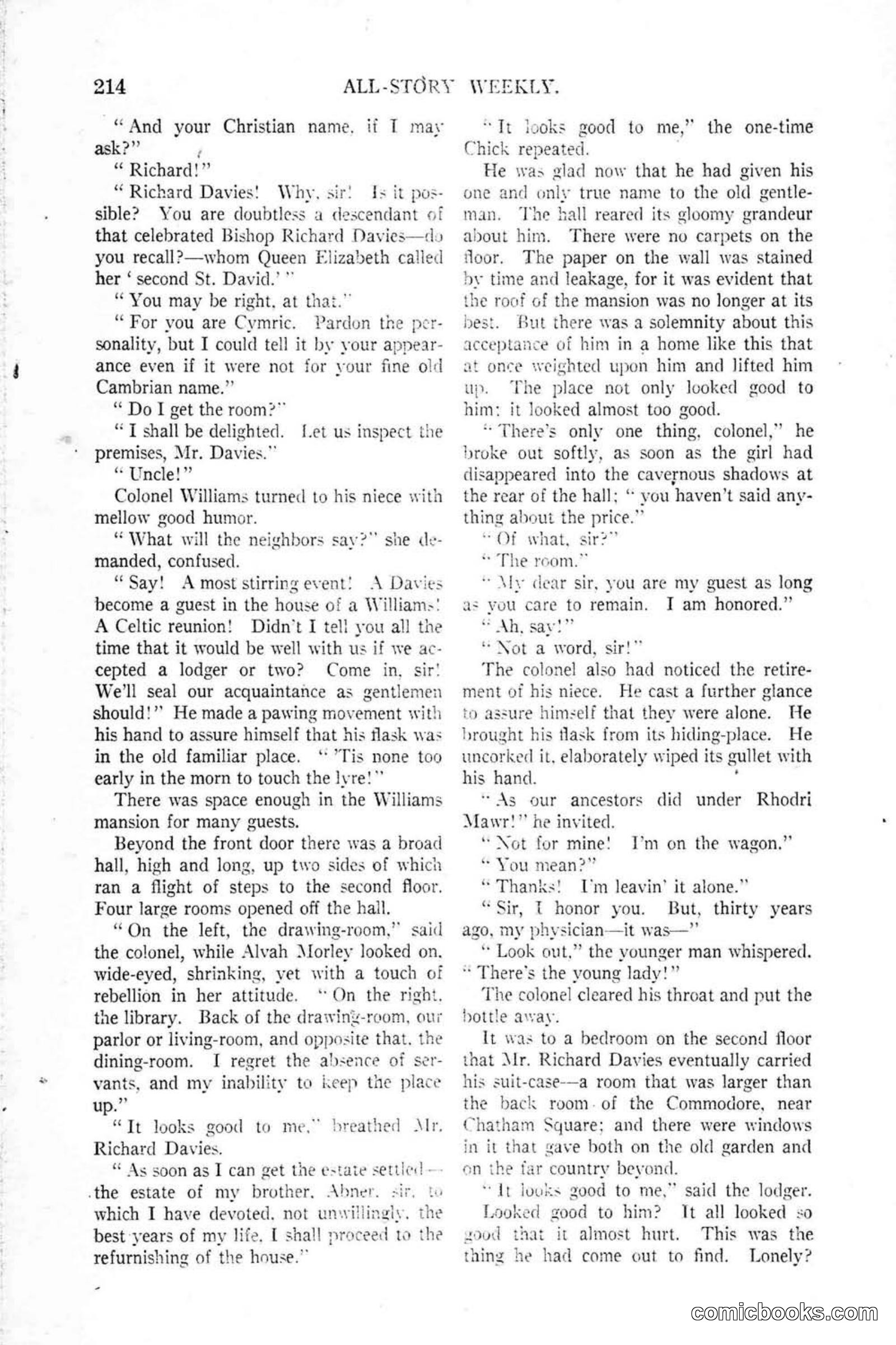 All Story Magazine, January 25, 1919 — page 48 of 186