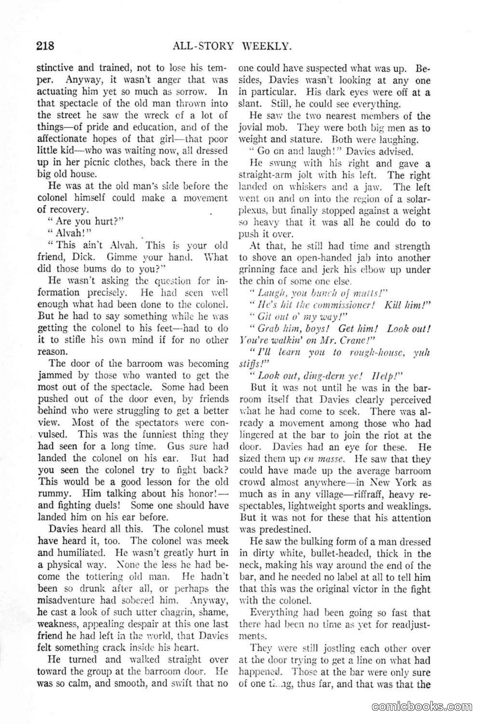 All Story Magazine, January 25, 1919 — page 52 of 186