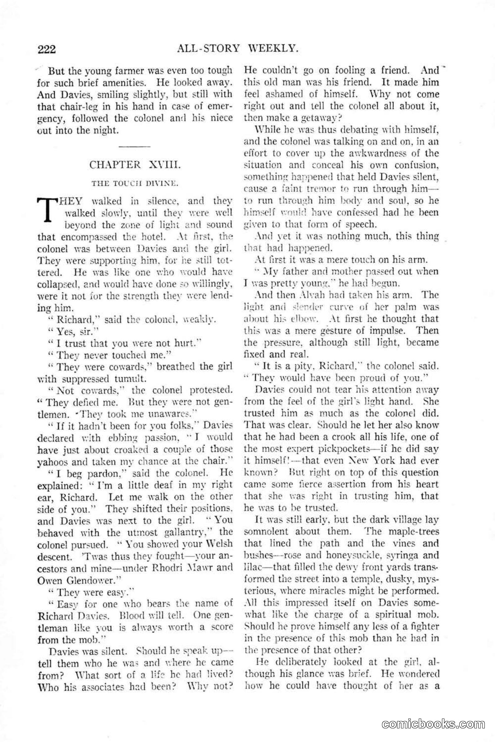 All Story Magazine, January 25, 1919 — page 56 of 186