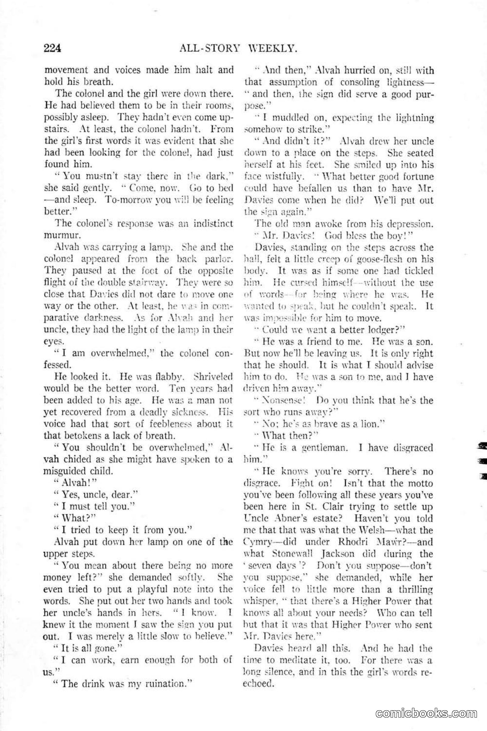 All Story Magazine, January 25, 1919 — page 58 of 186