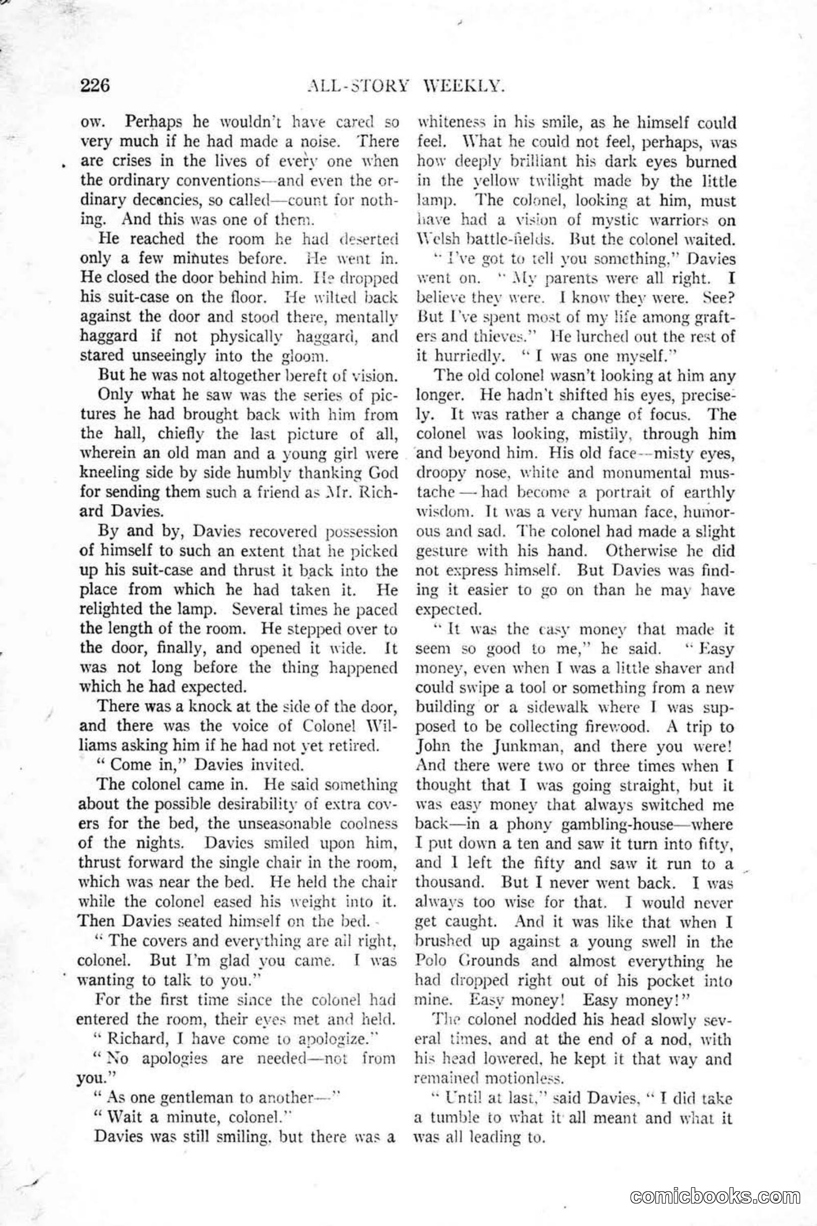 All Story Magazine, January 25, 1919 — page 60 of 186