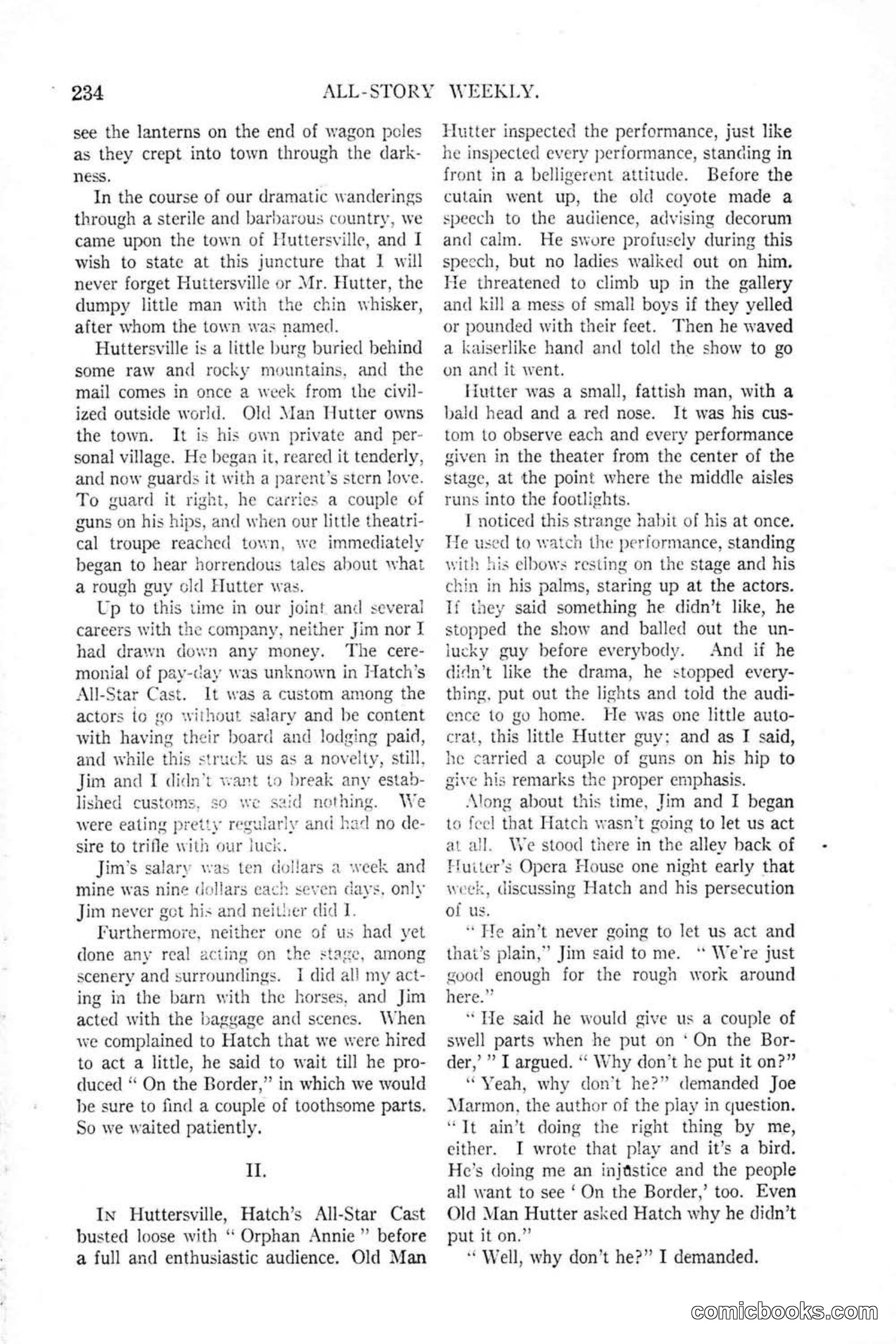 All Story Magazine, January 25, 1919 — page 68 of 186