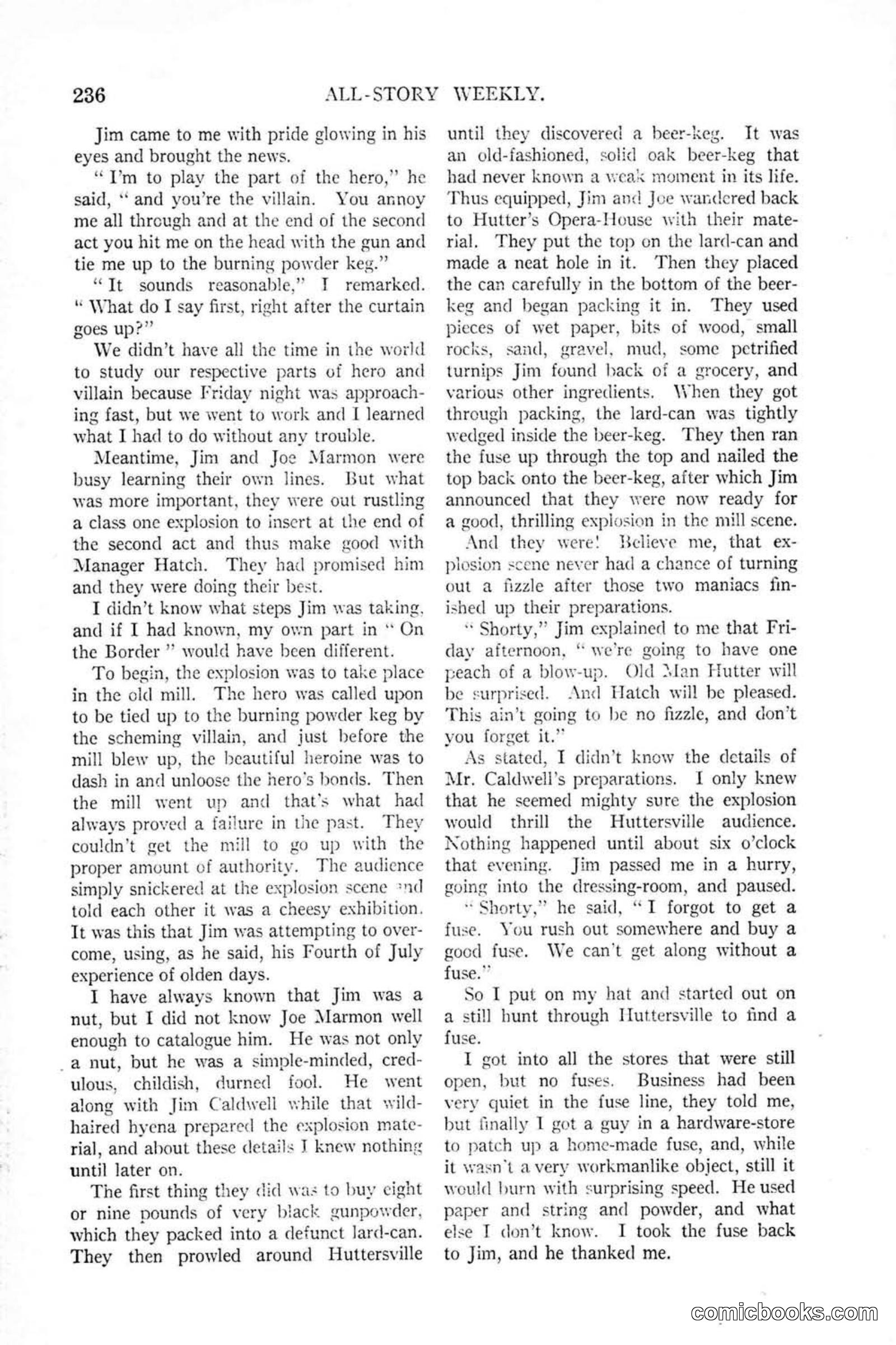 All Story Magazine, January 25, 1919 — page 70 of 186