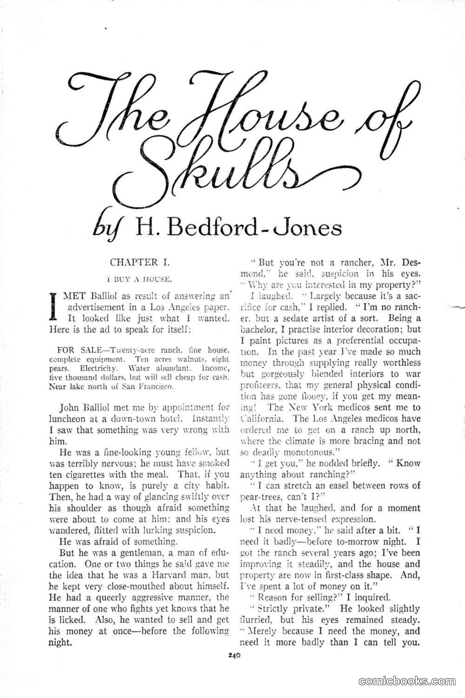 All Story Magazine, January 25, 1919 — page 74 of 186