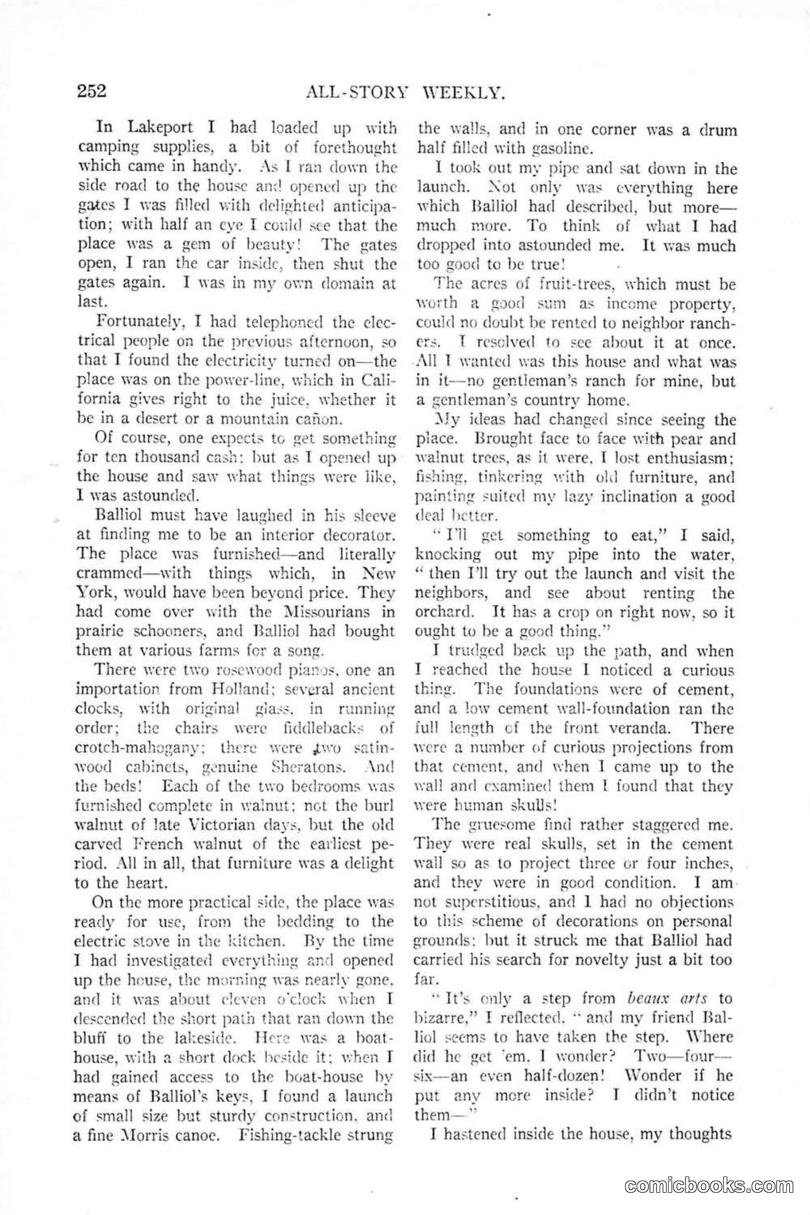 All Story Magazine, January 25, 1919 — page 86 of 186