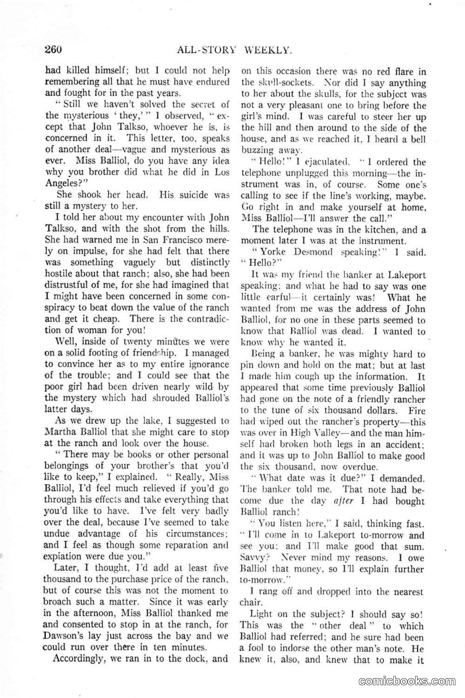 All Story Magazine, January 25, 1919 — page 94 of 186