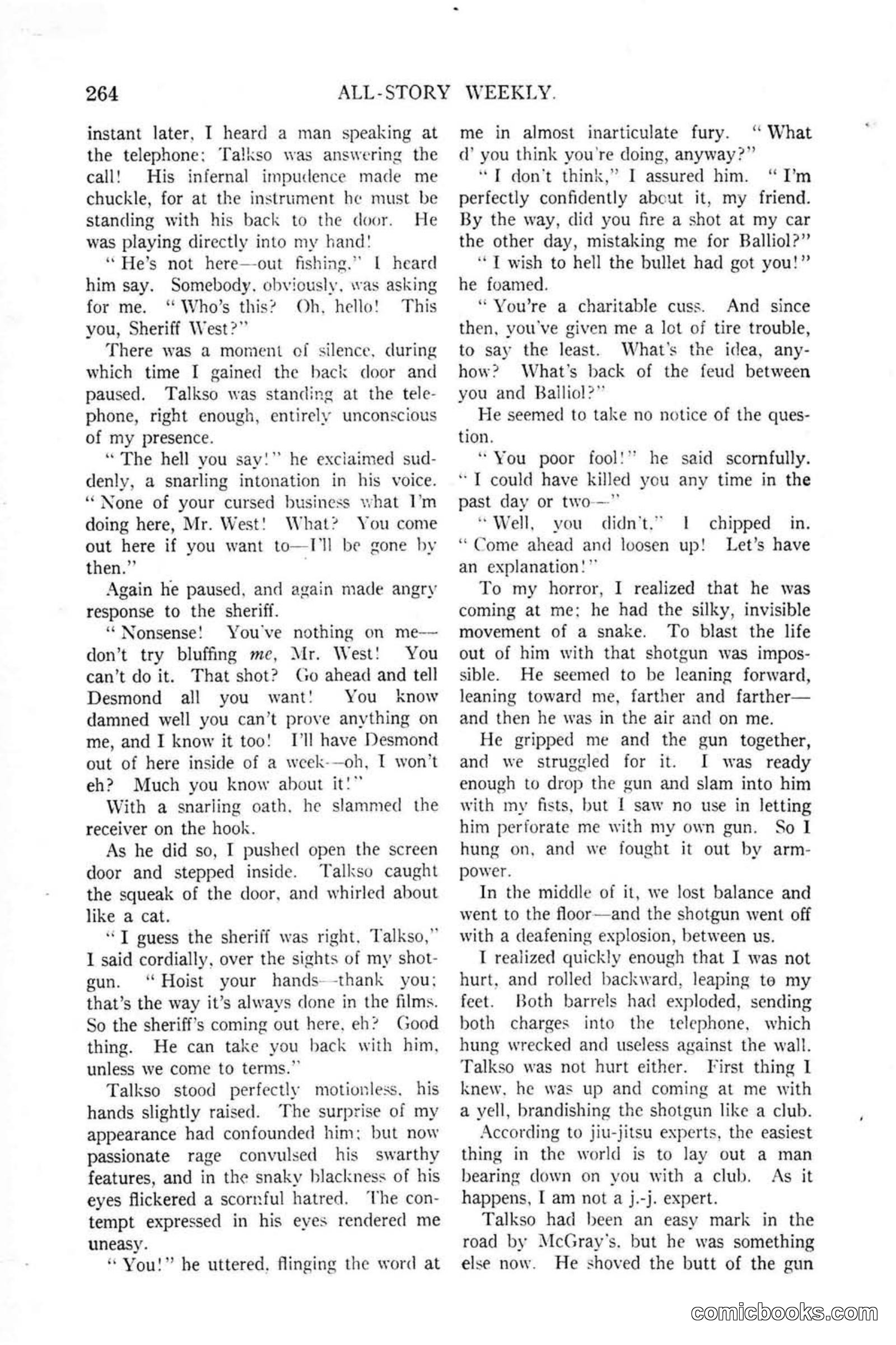 All Story Magazine, January 25, 1919 — page 98 of 186