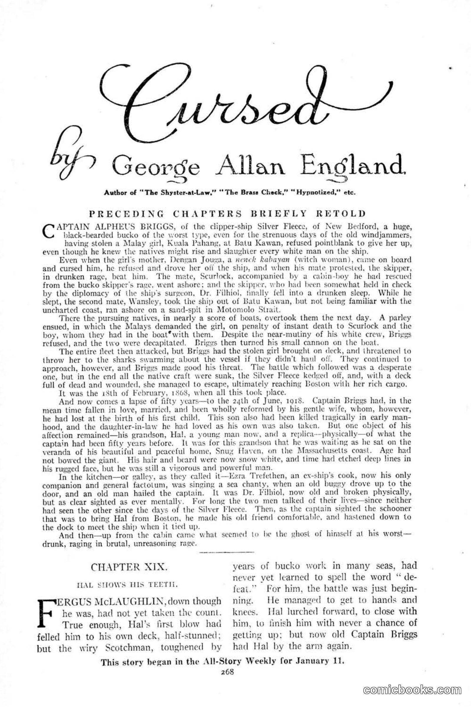 All Story Magazine, January 25, 1919 — page 102 of 186