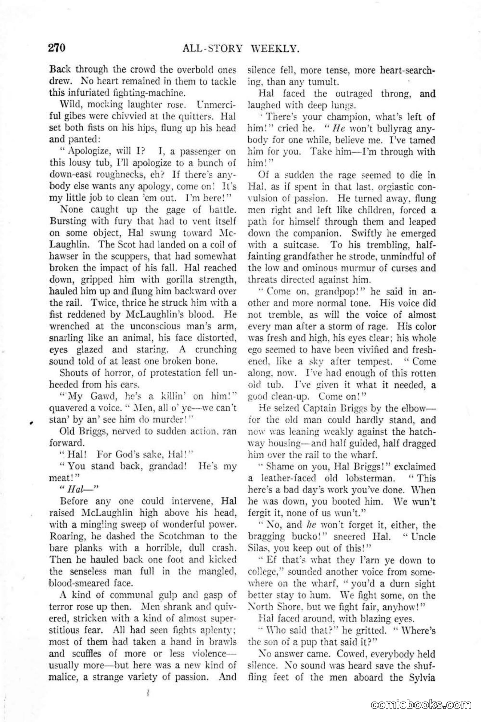 All Story Magazine, January 25, 1919 — page 104 of 186