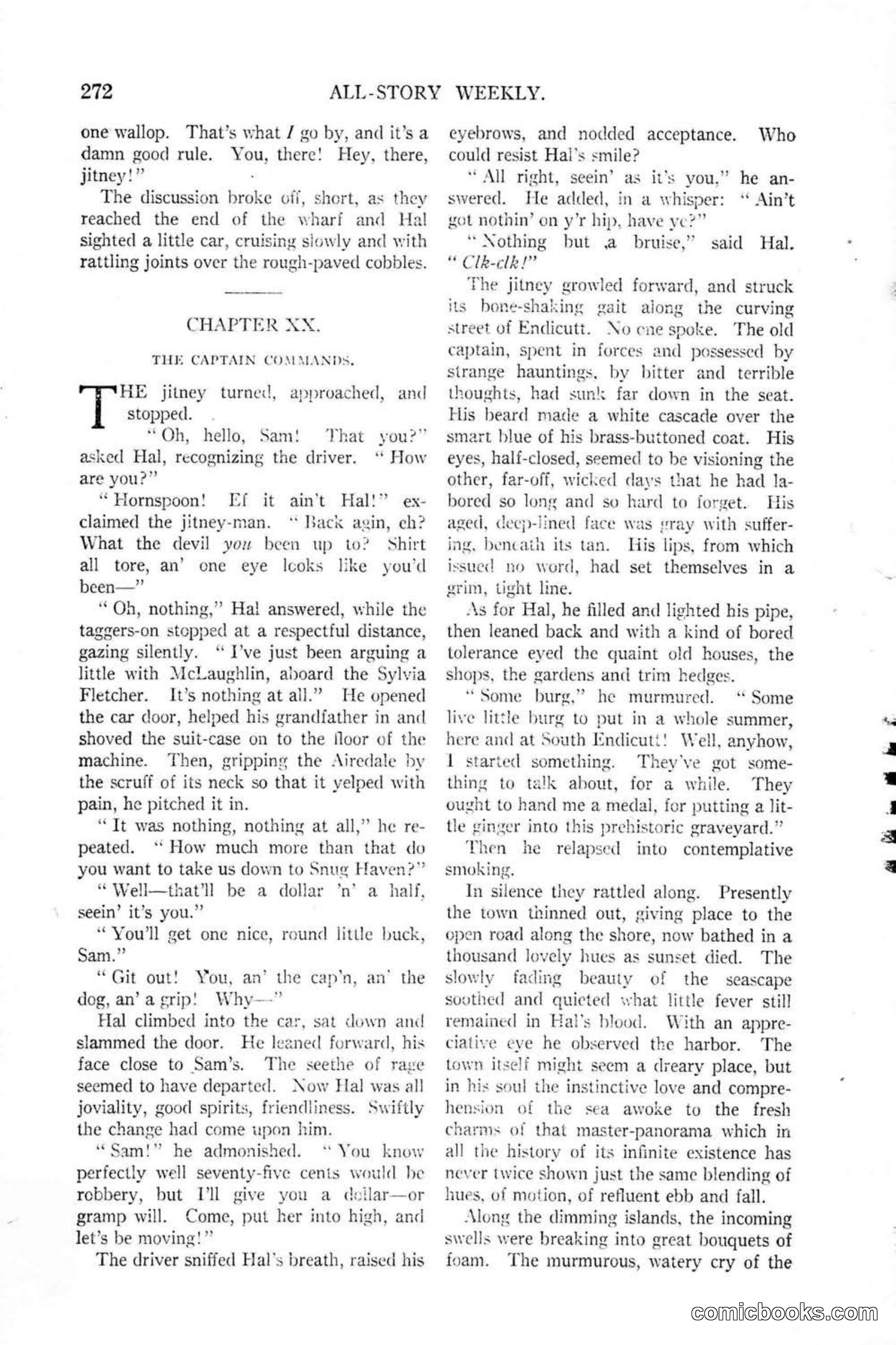 All Story Magazine, January 25, 1919 — page 106 of 186