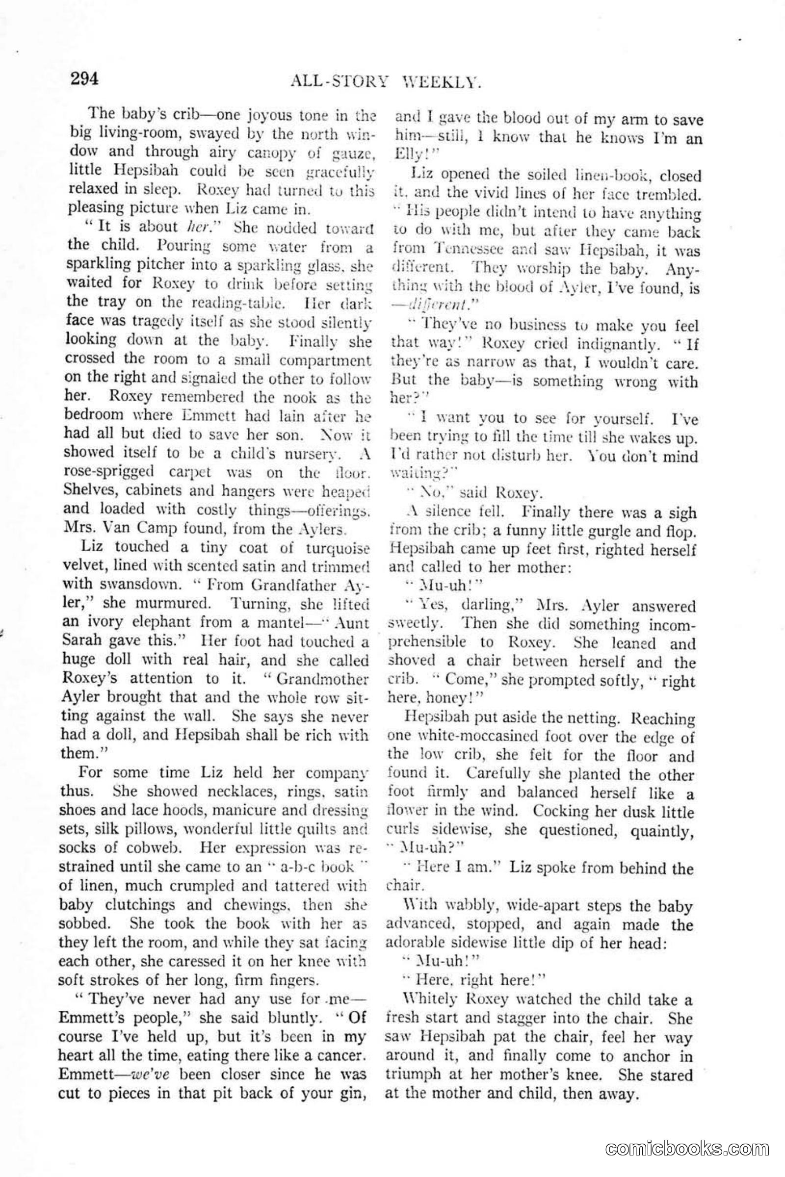 All Story Magazine, January 25, 1919 — page 128 of 186
