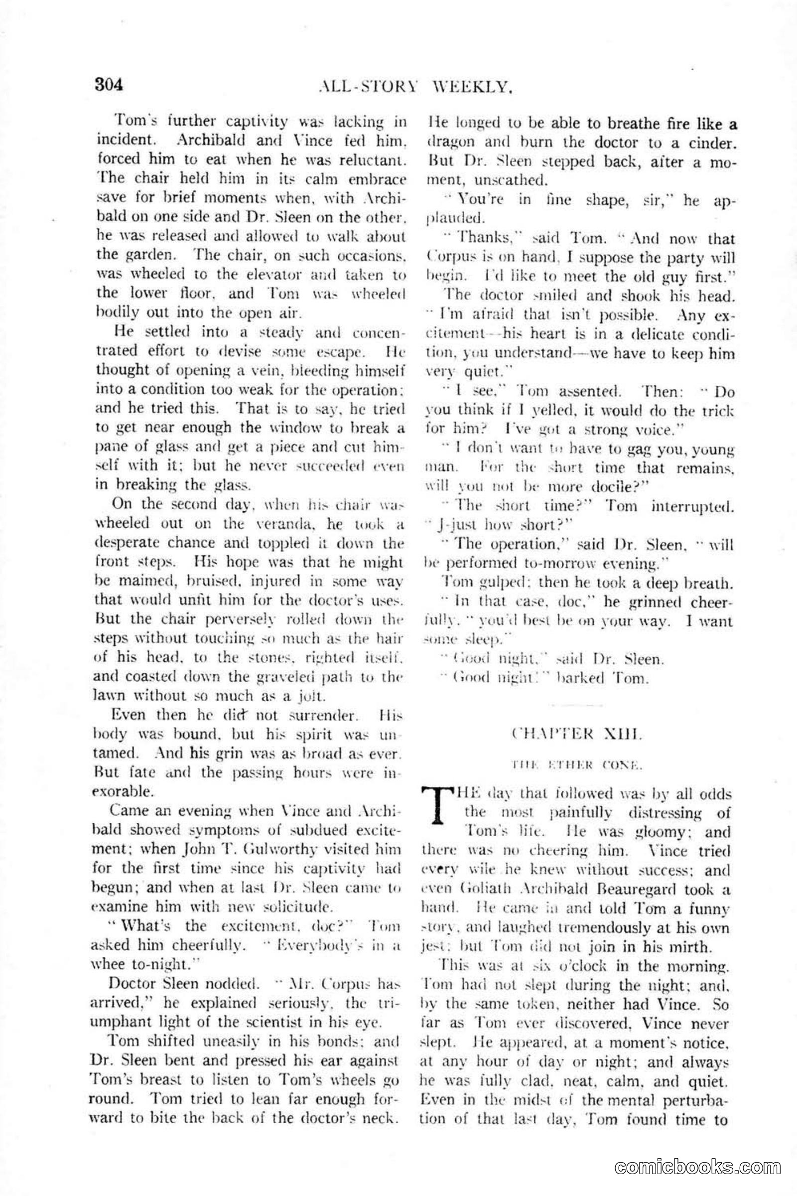 All Story Magazine, January 25, 1919 — page 138 of 186