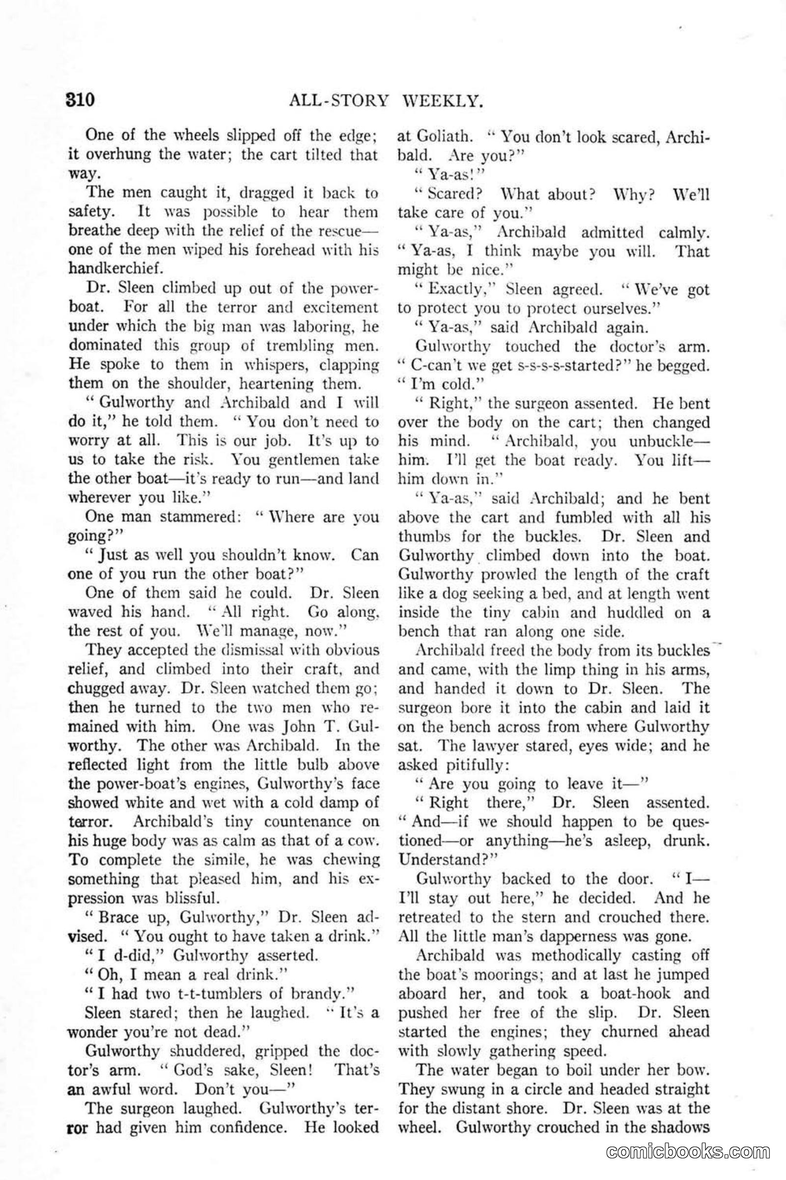 All Story Magazine, January 25, 1919 — page 144 of 186
