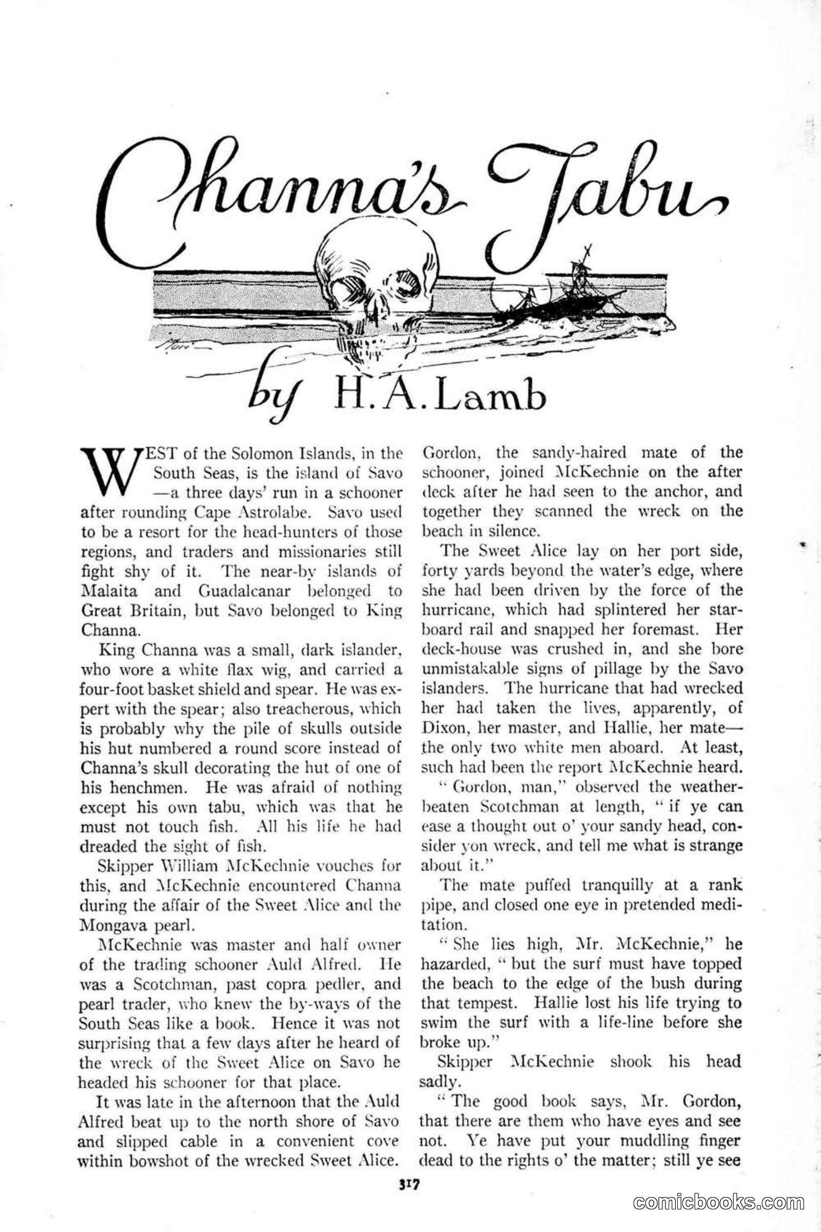 All Story Magazine, January 25, 1919 — page 151 of 186