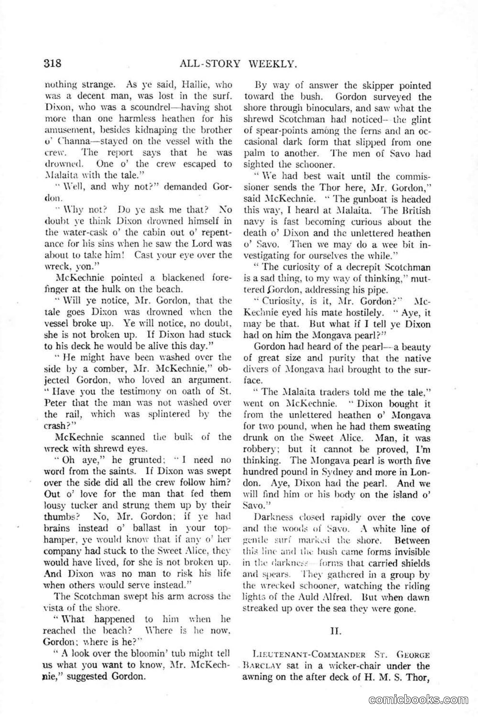 All Story Magazine, January 25, 1919 — page 152 of 186