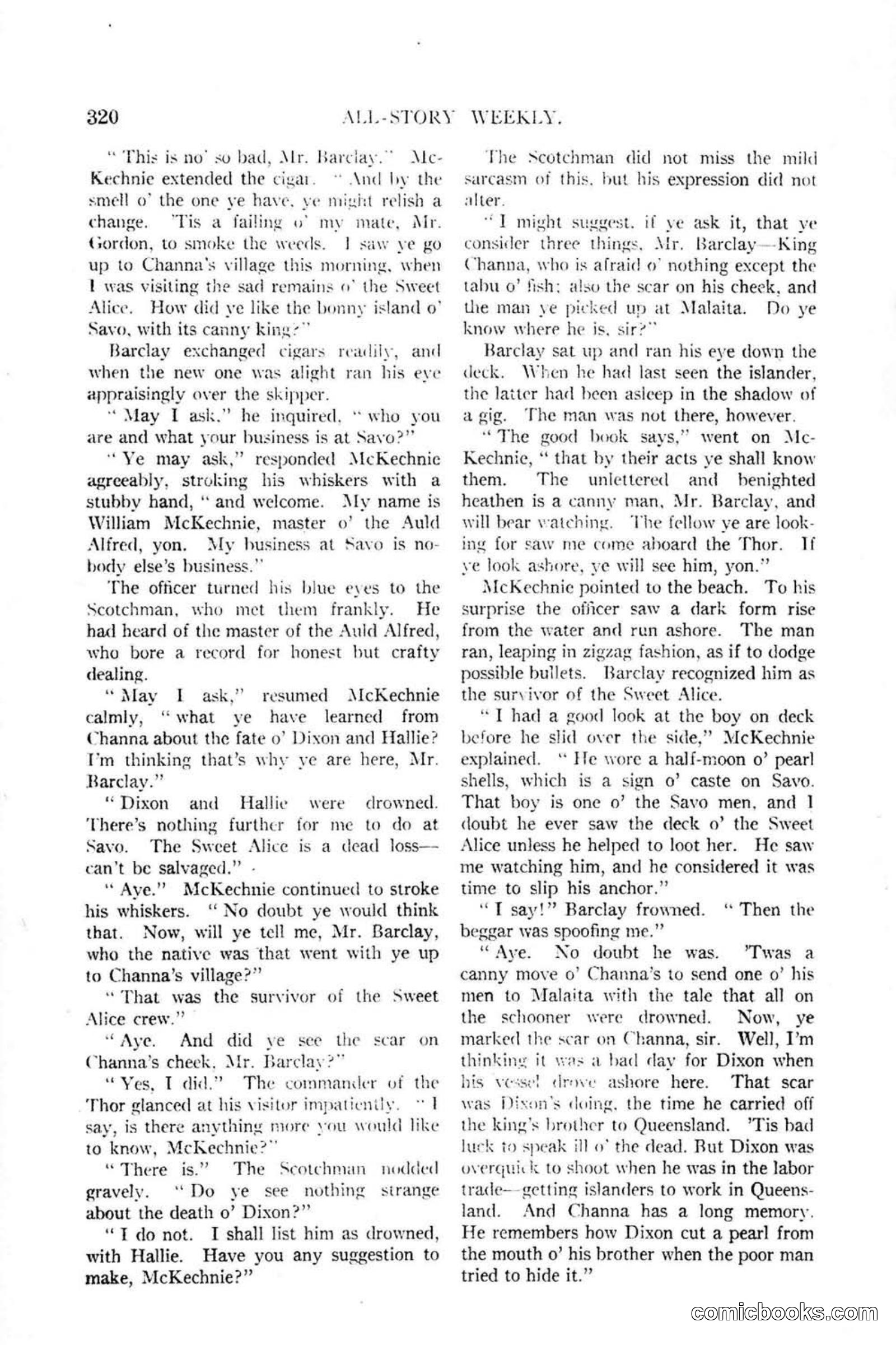 All Story Magazine, January 25, 1919 — page 154 of 186