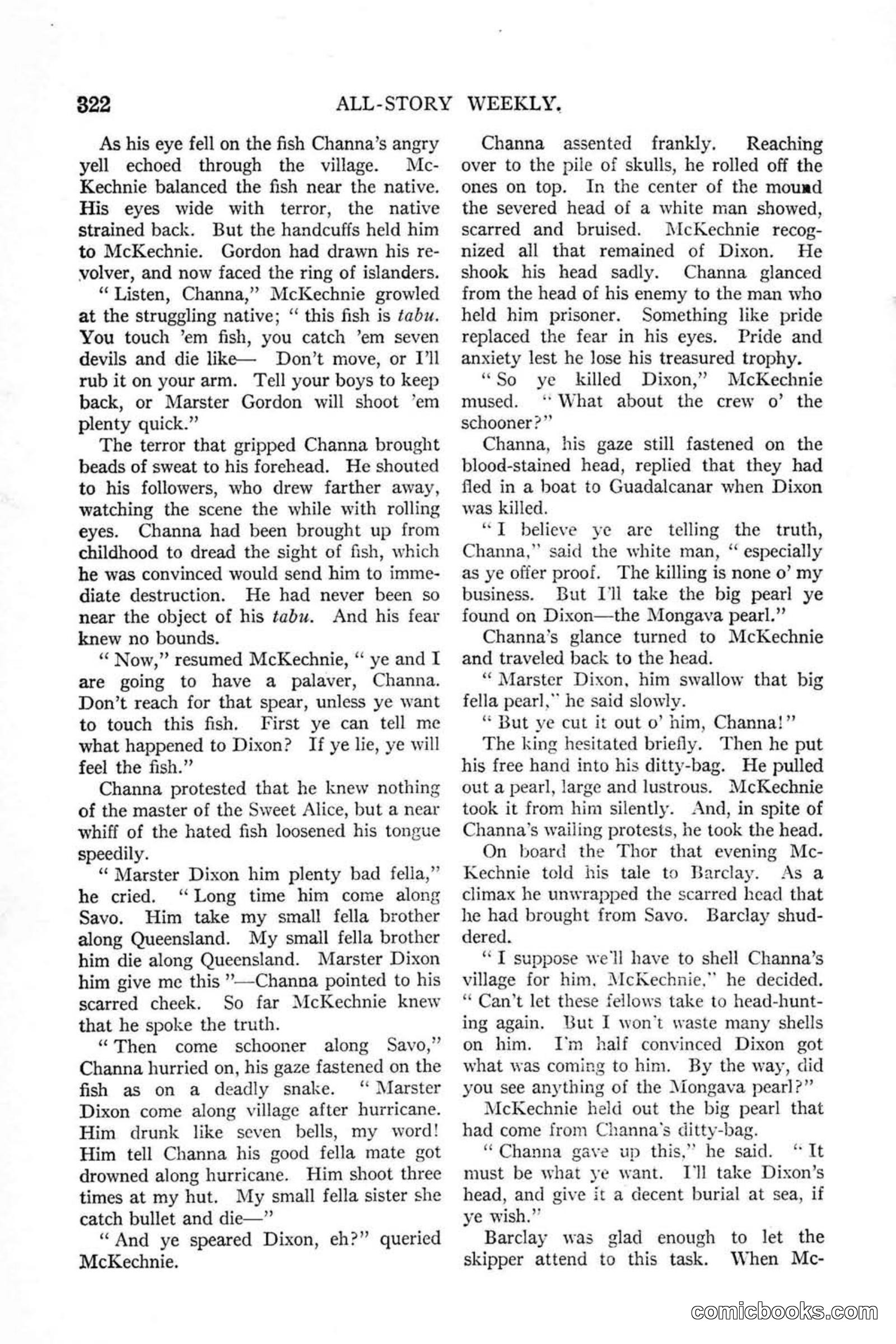 All Story Magazine, January 25, 1919 — page 156 of 186