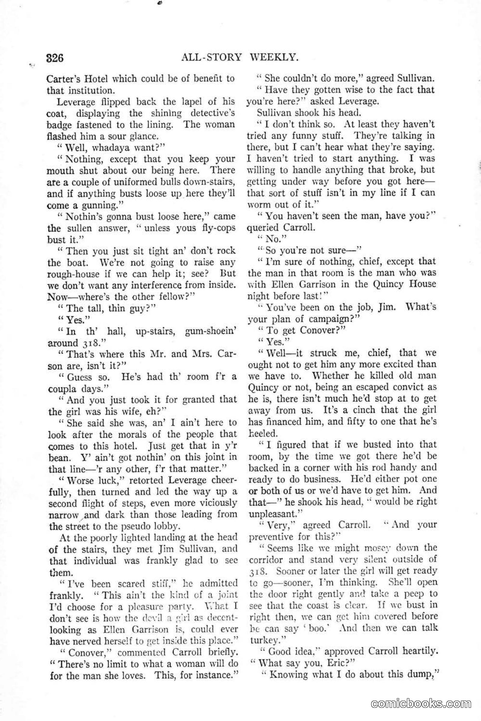All Story Magazine, January 25, 1919 — page 160 of 186