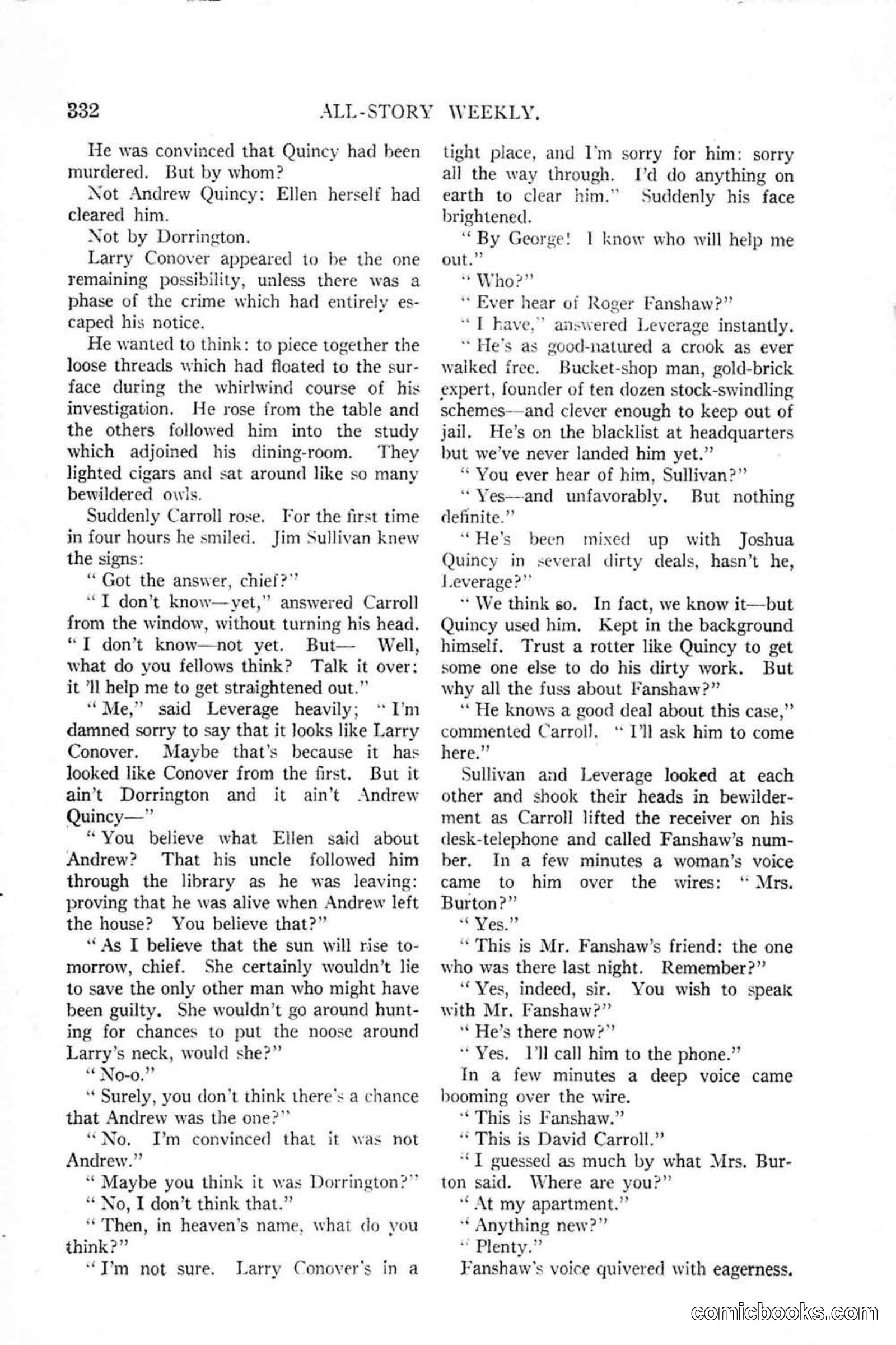 All Story Magazine, January 25, 1919 — page 166 of 186