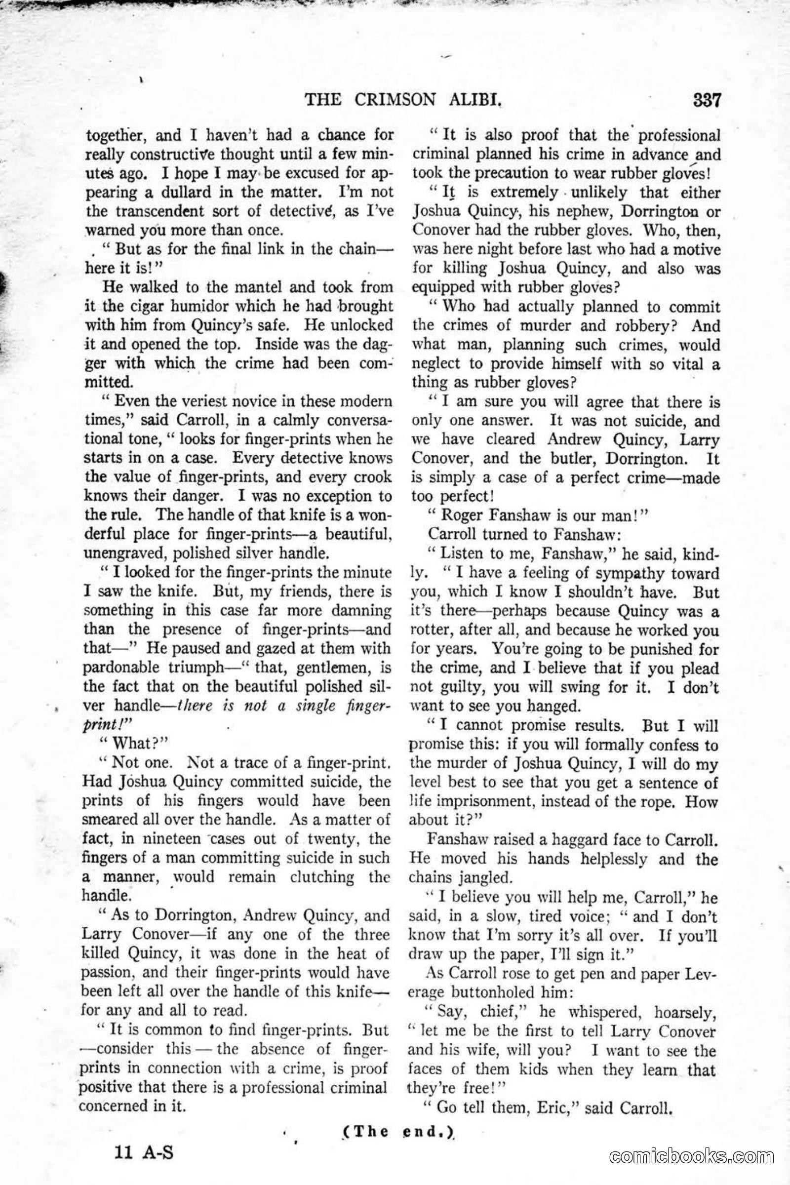 All Story Magazine, January 25, 1919 — page 171 of 186