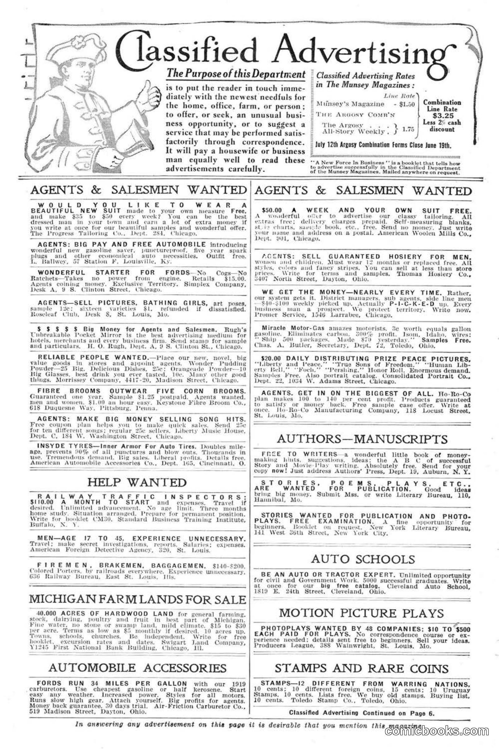 All Story Magazine, June 14, 1919 — page 6 of 192