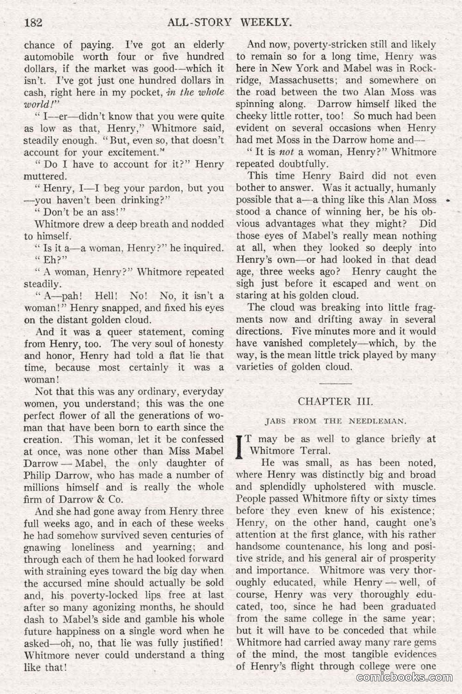 All Story Magazine, June 14, 1919 — page 16 of 192