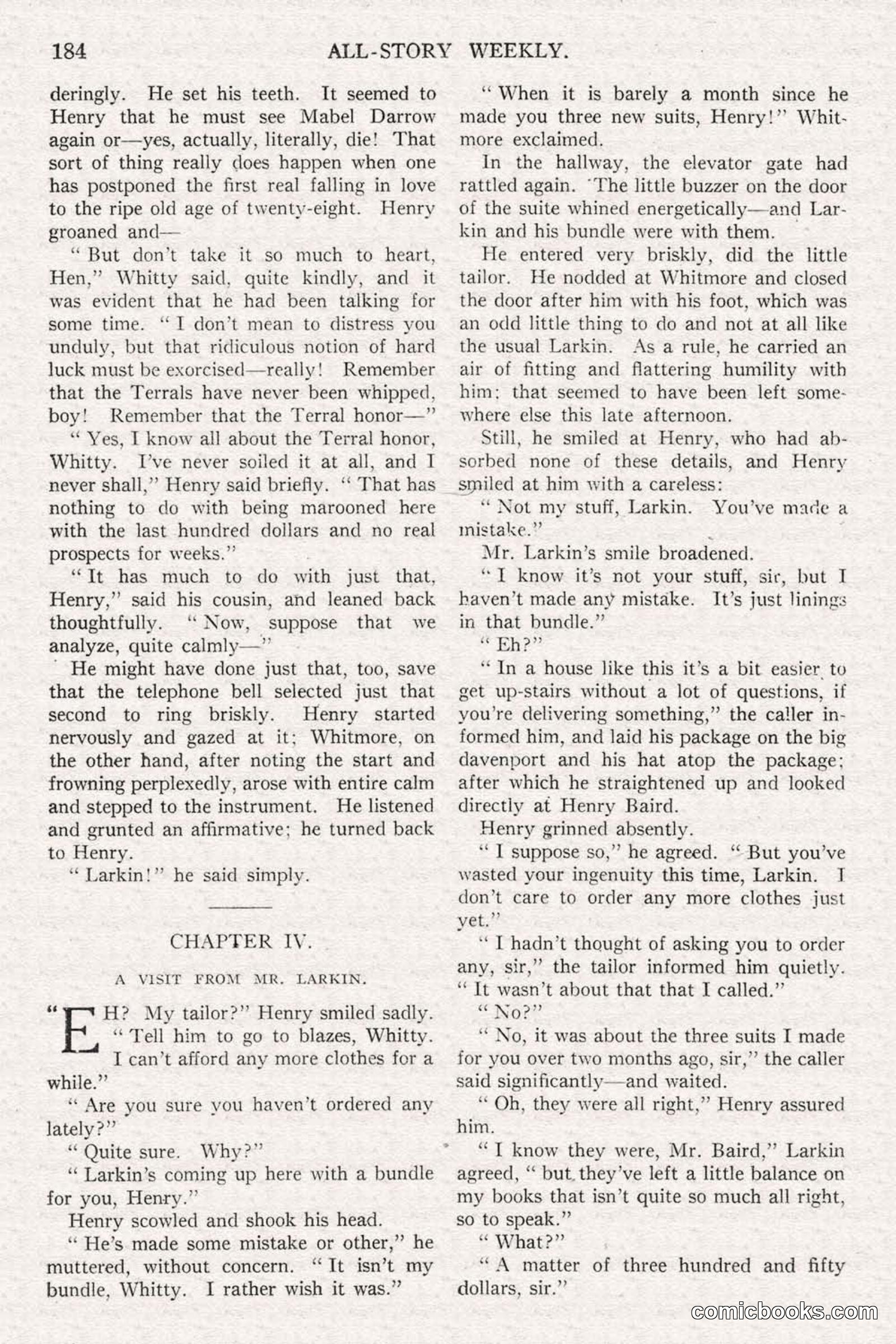 All Story Magazine, June 14, 1919 — page 18 of 192