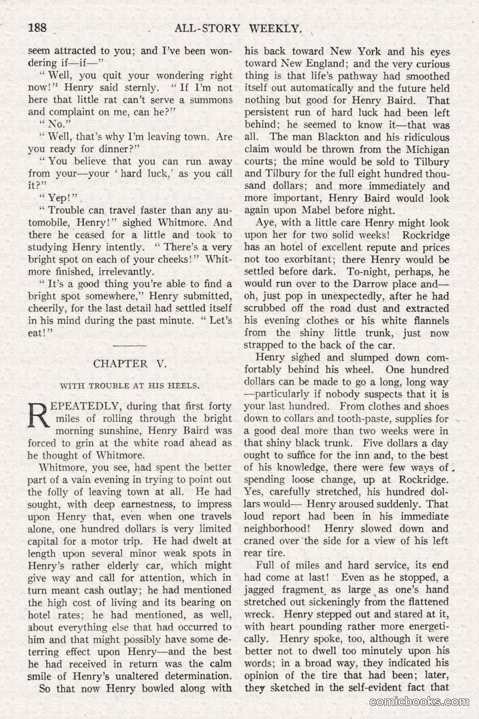 All Story Magazine, June 14, 1919 — page 22 of 192