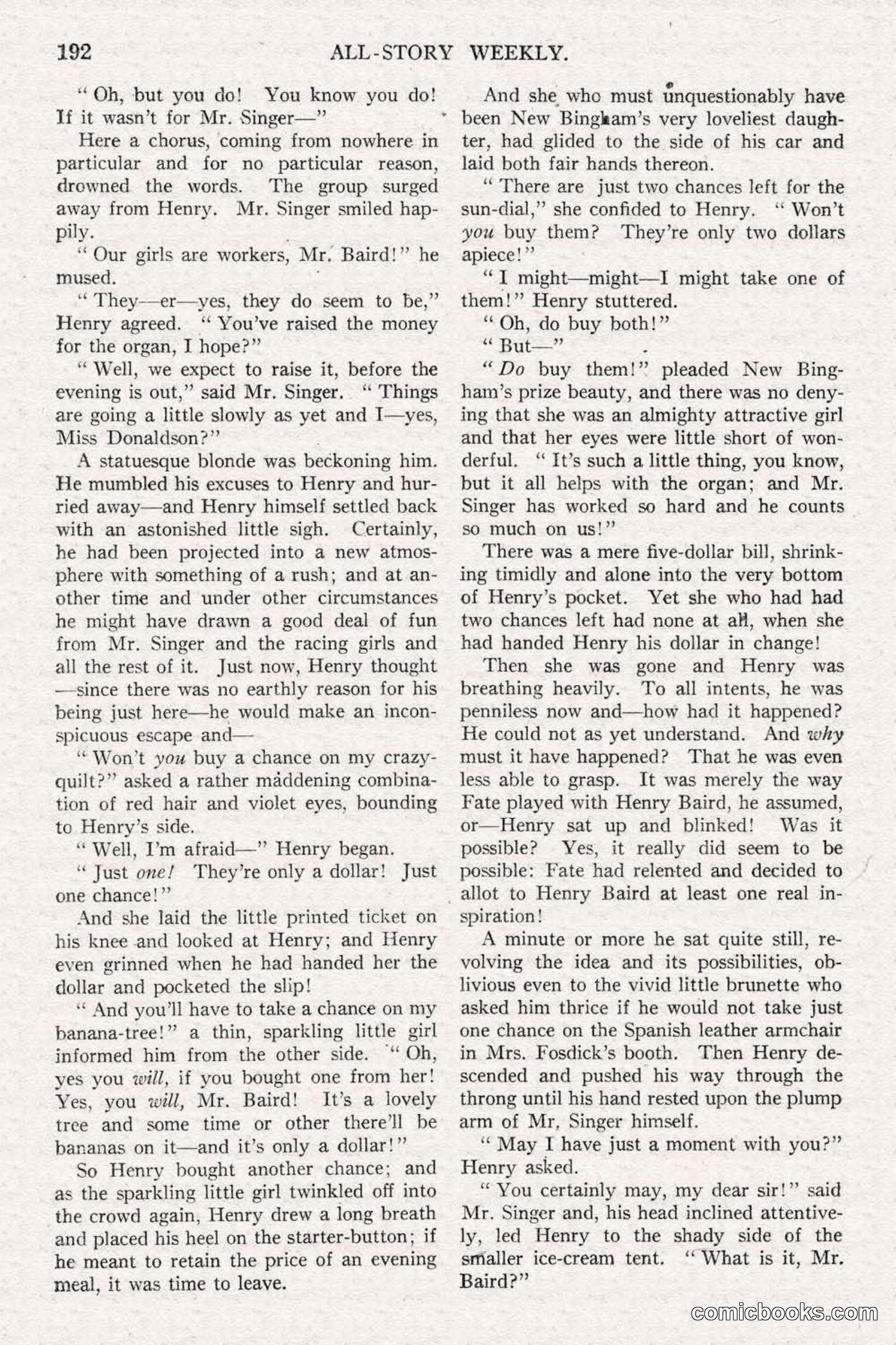 All Story Magazine, June 14, 1919 — page 26 of 192