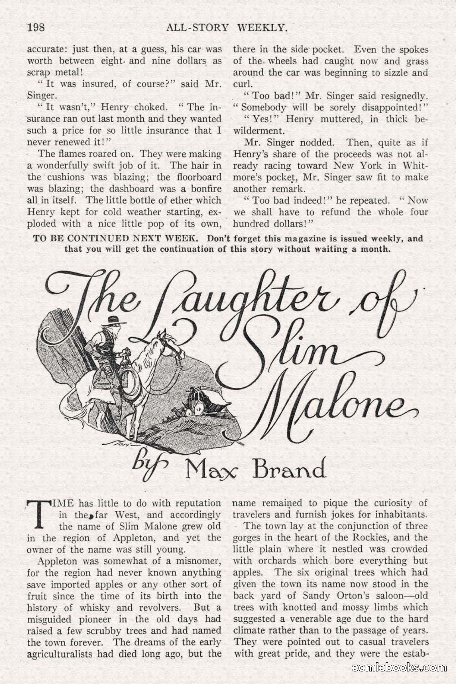 All Story Magazine, June 14, 1919 — page 32 of 192