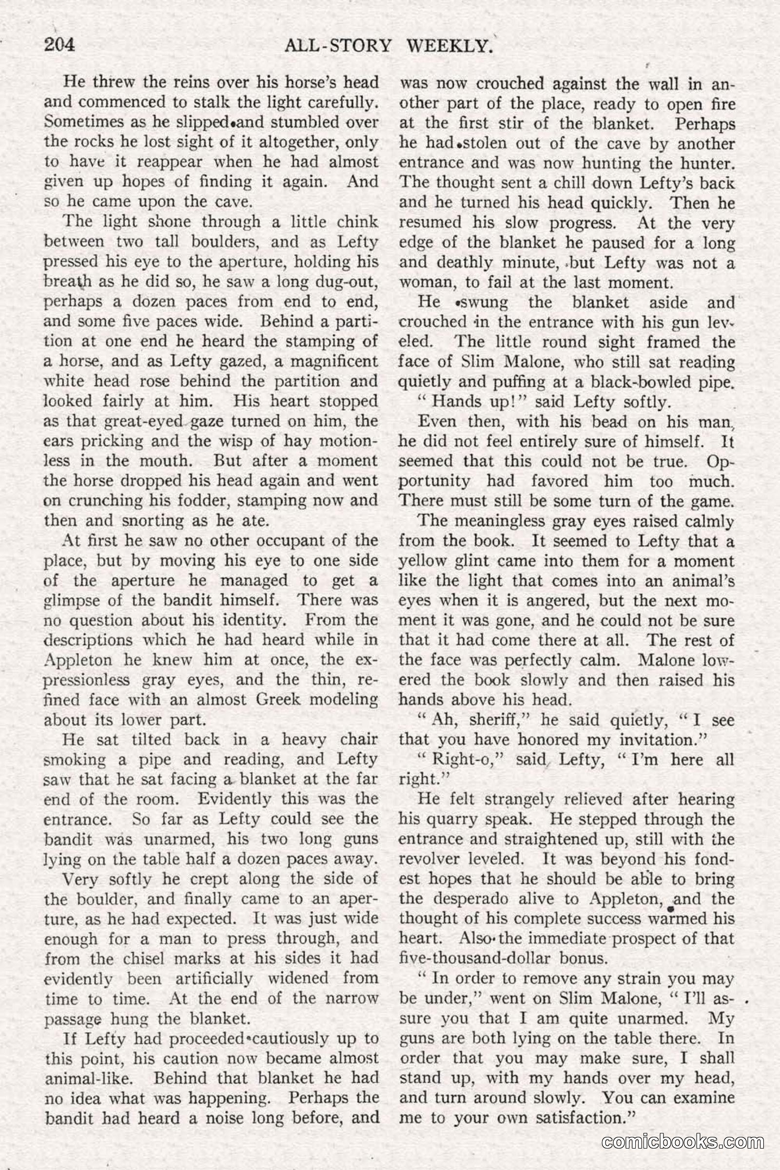 All Story Magazine, June 14, 1919 — page 38 of 192