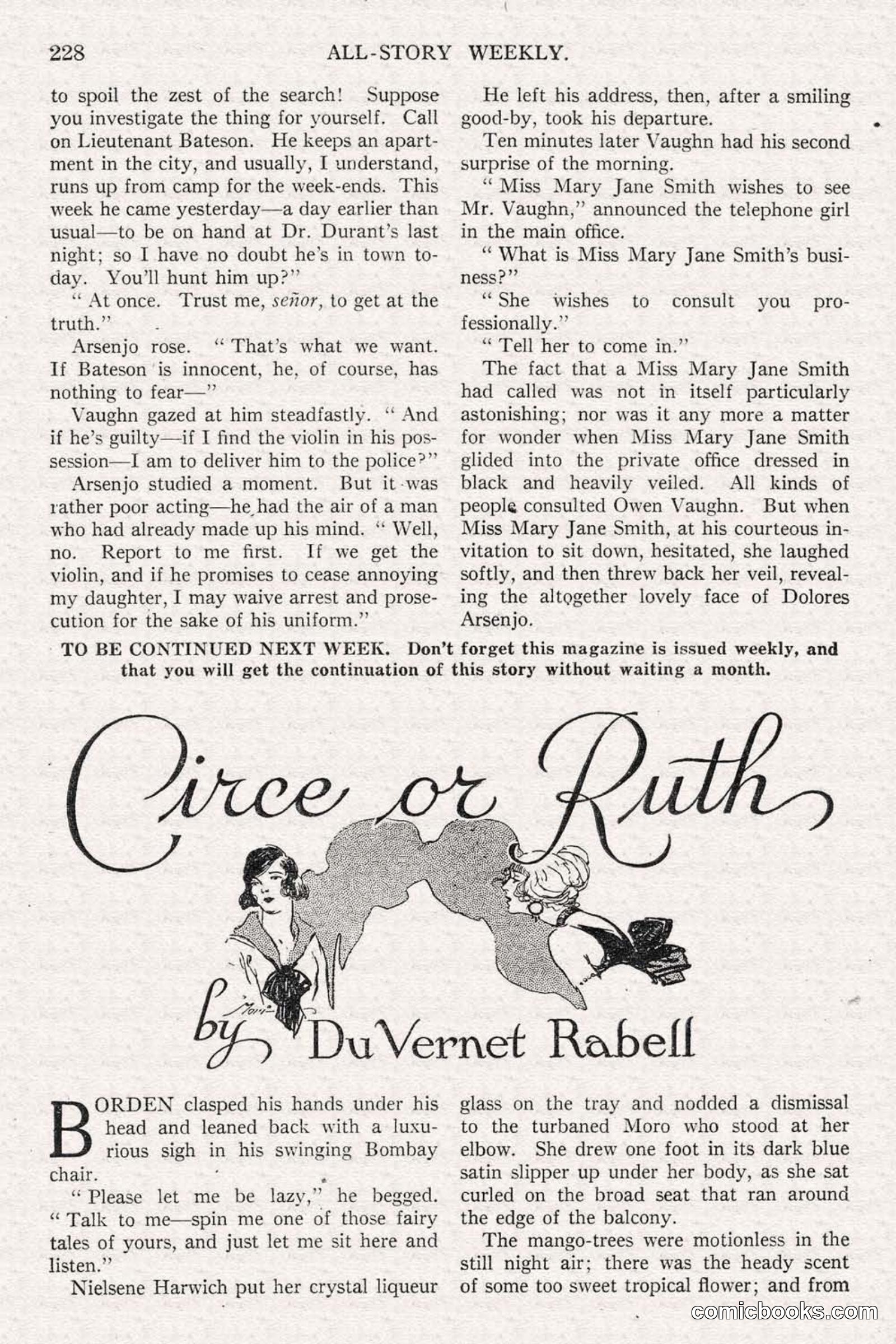 All Story Magazine, June 14, 1919 — page 62 of 192