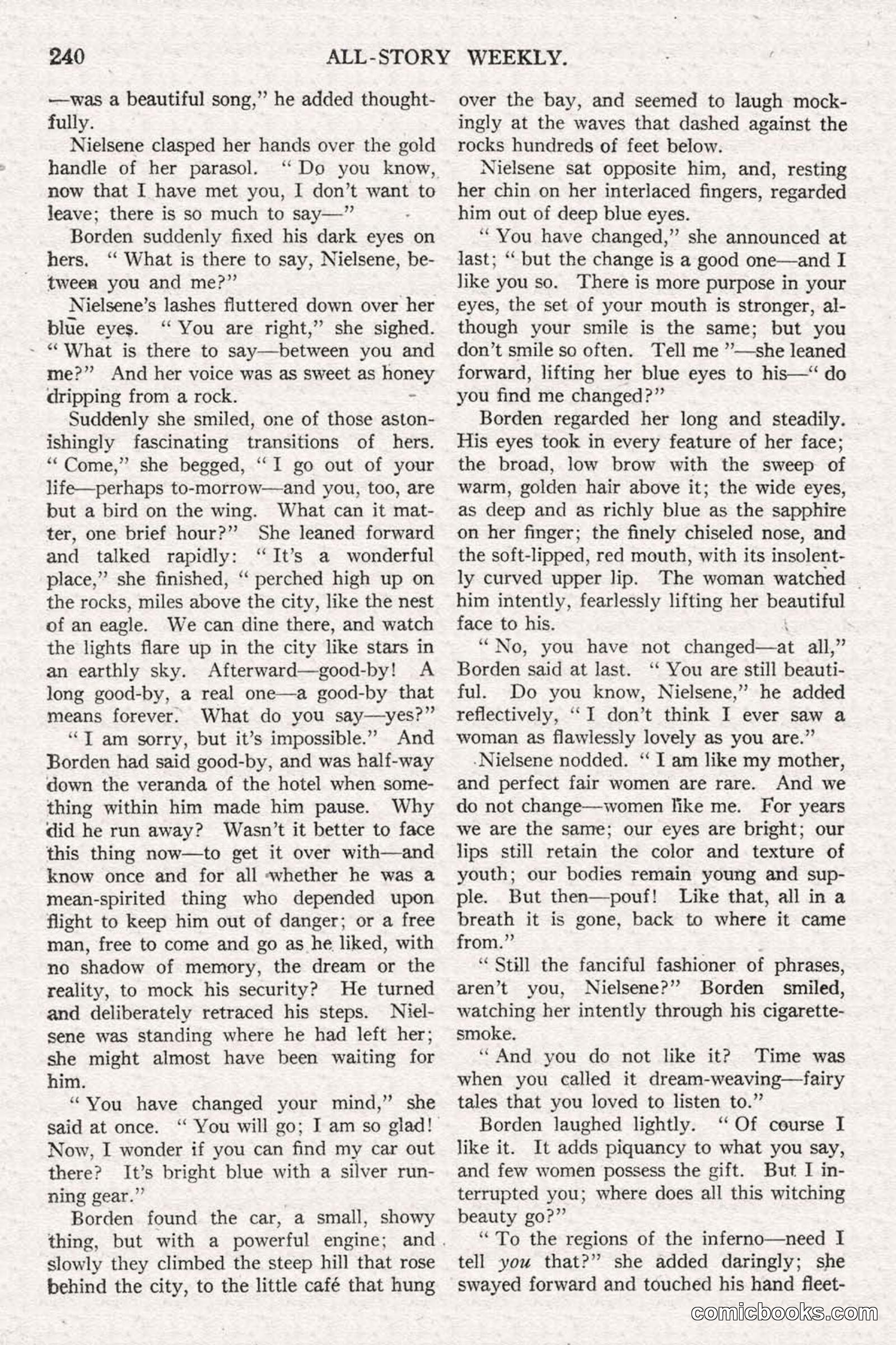 All Story Magazine, June 14, 1919 — page 74 of 192
