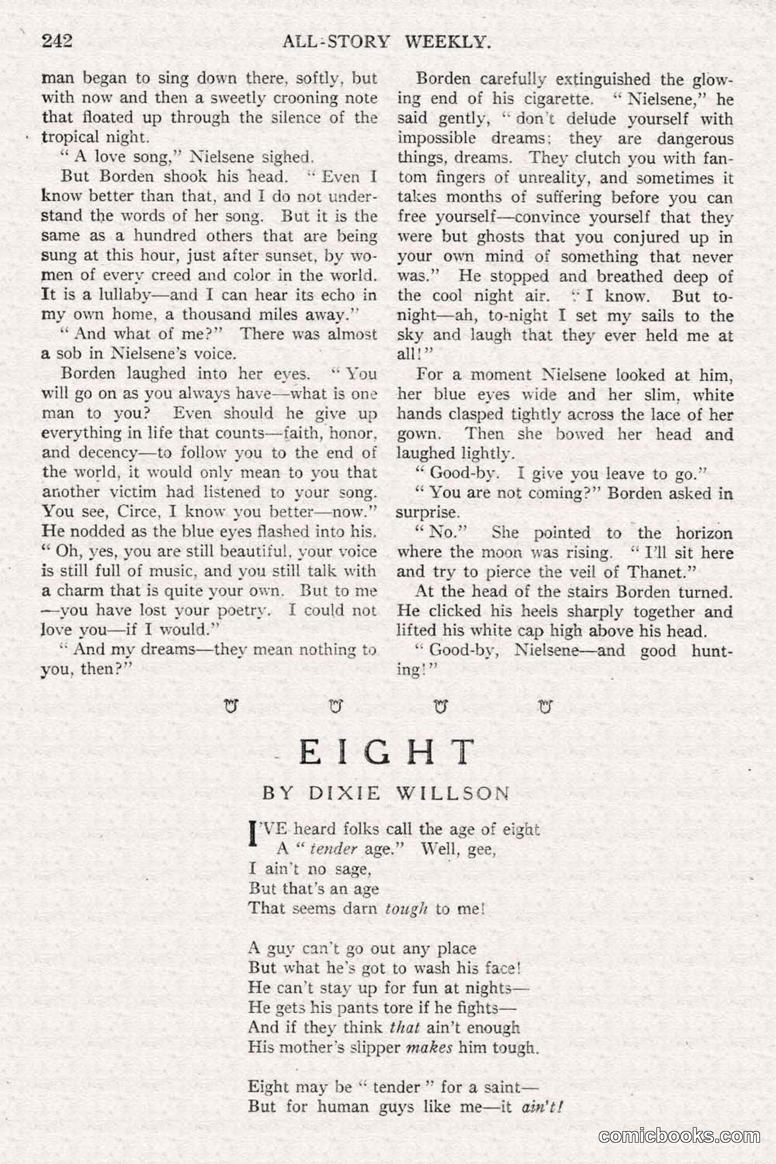 All Story Magazine, June 14, 1919 — page 76 of 192