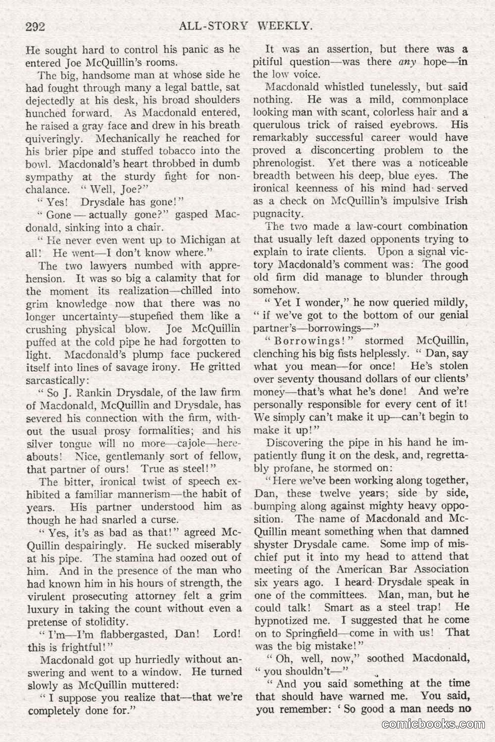 All Story Magazine, June 14, 1919 — page 126 of 192