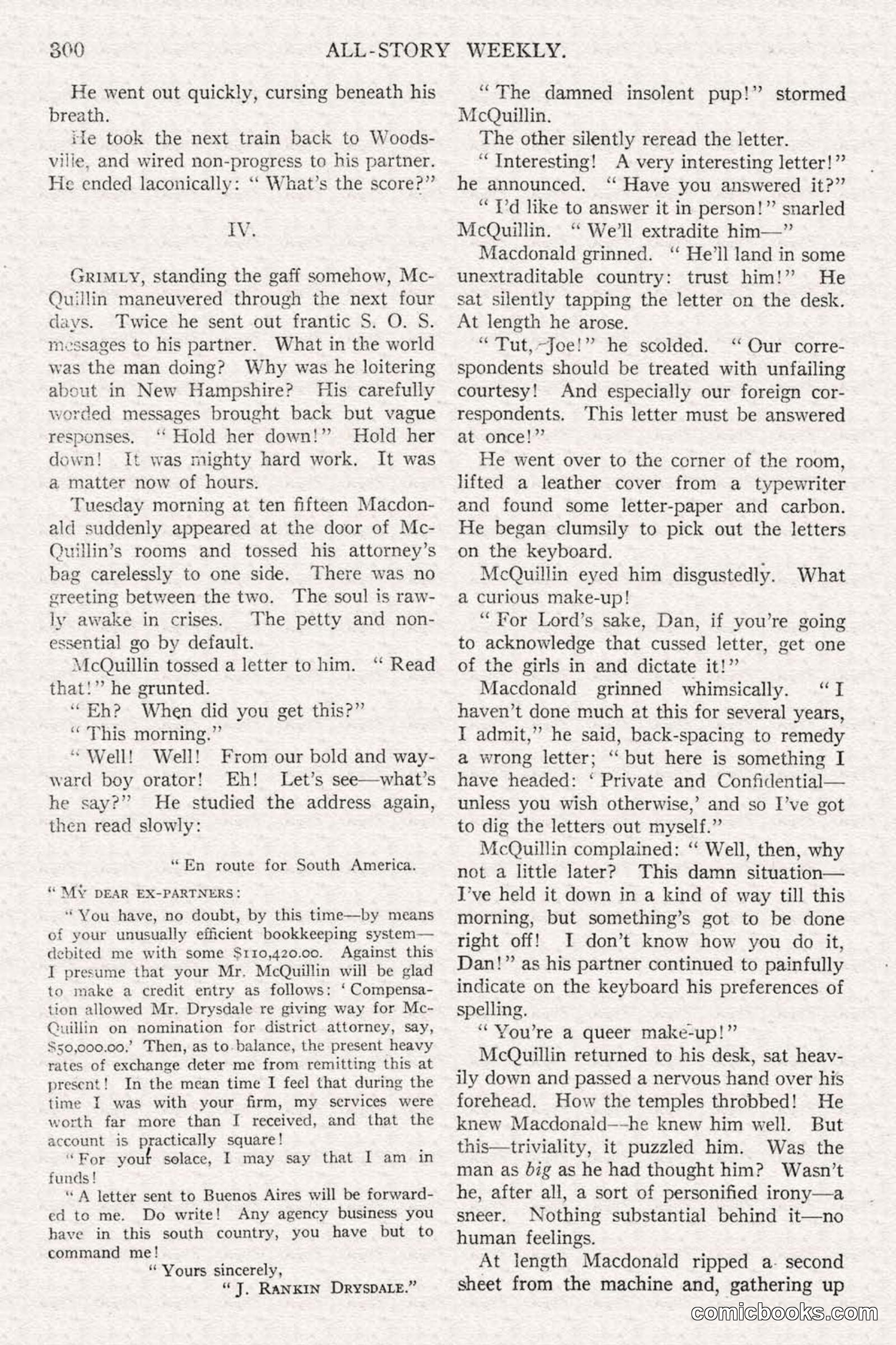 All Story Magazine, June 14, 1919 — page 134 of 192