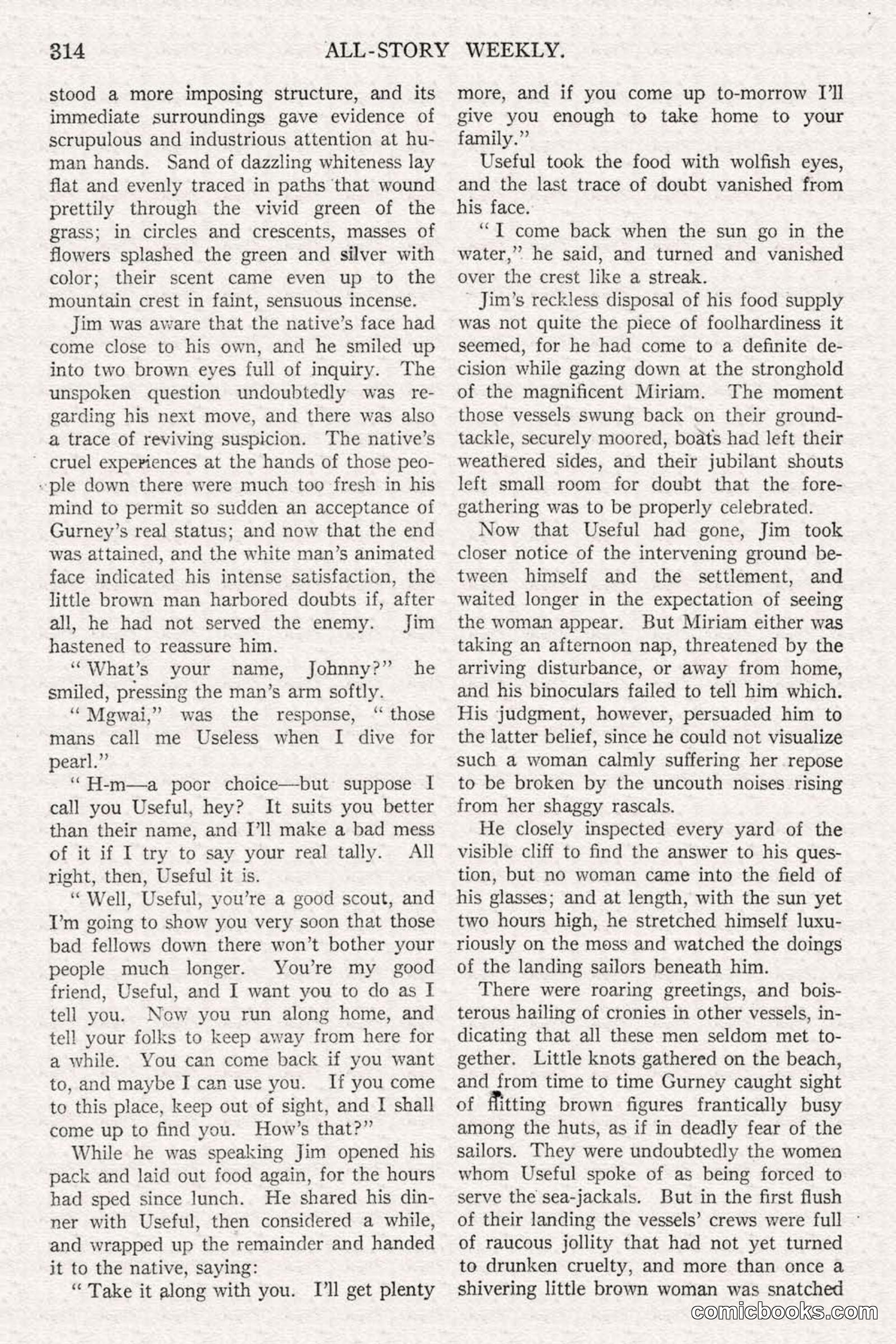 All Story Magazine, June 14, 1919 — page 148 of 192