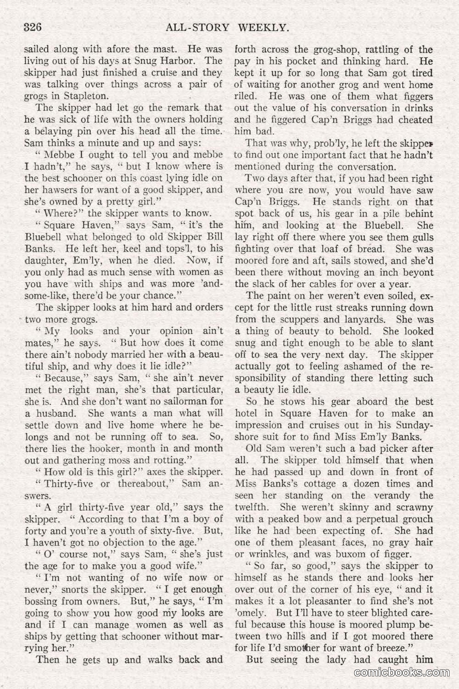 All Story Magazine, June 14, 1919 — page 160 of 192