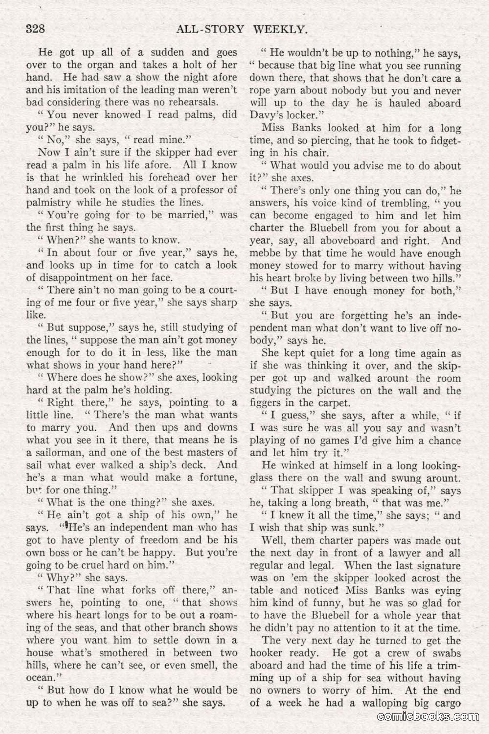 All Story Magazine, June 14, 1919 — page 162 of 192