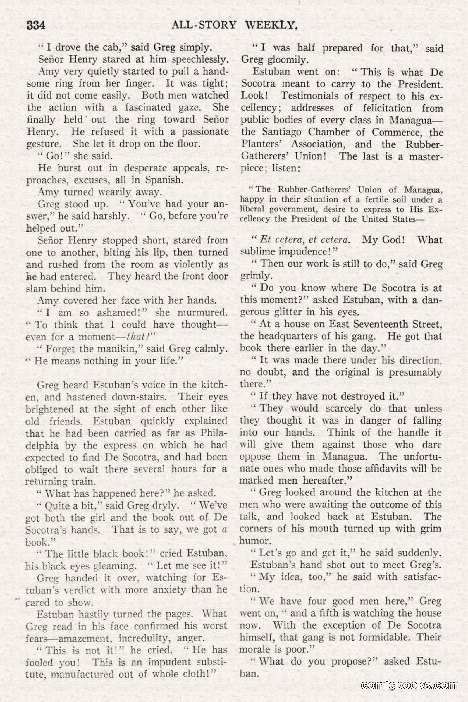 All Story Magazine, June 14, 1919 — page 168 of 192