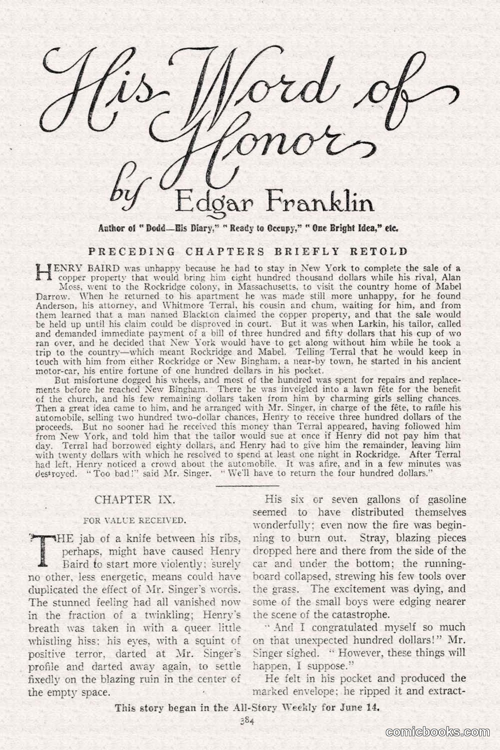 All Story Magazine, June 21, 1919 — page 42 of 188