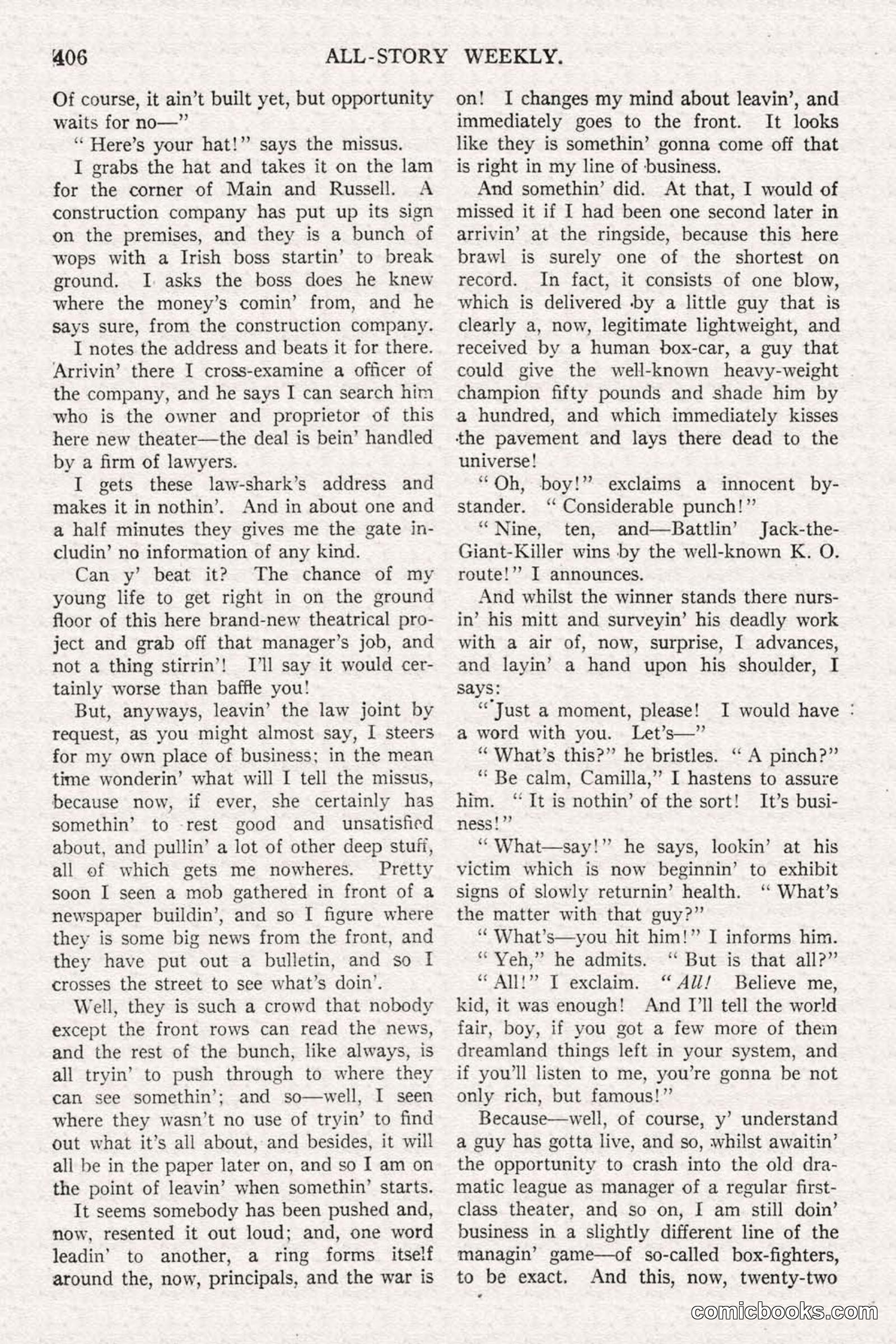 All Story Magazine, June 21, 1919 — page 64 of 188